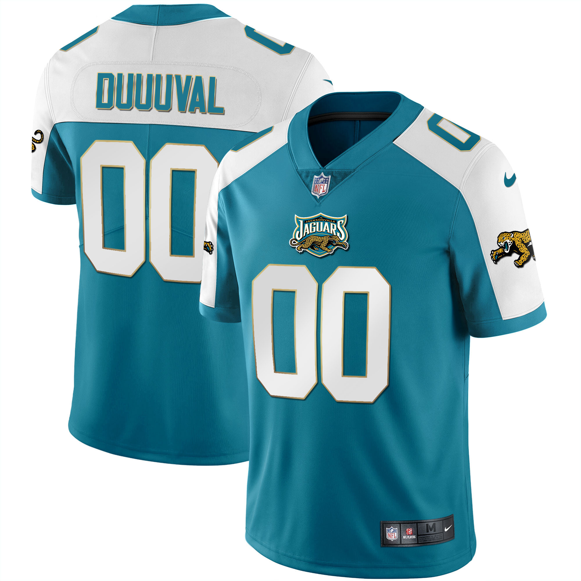 Men's Jacksonville Jaguars Alternate Vapor Custom Number Alternate Jersey - All Stitched