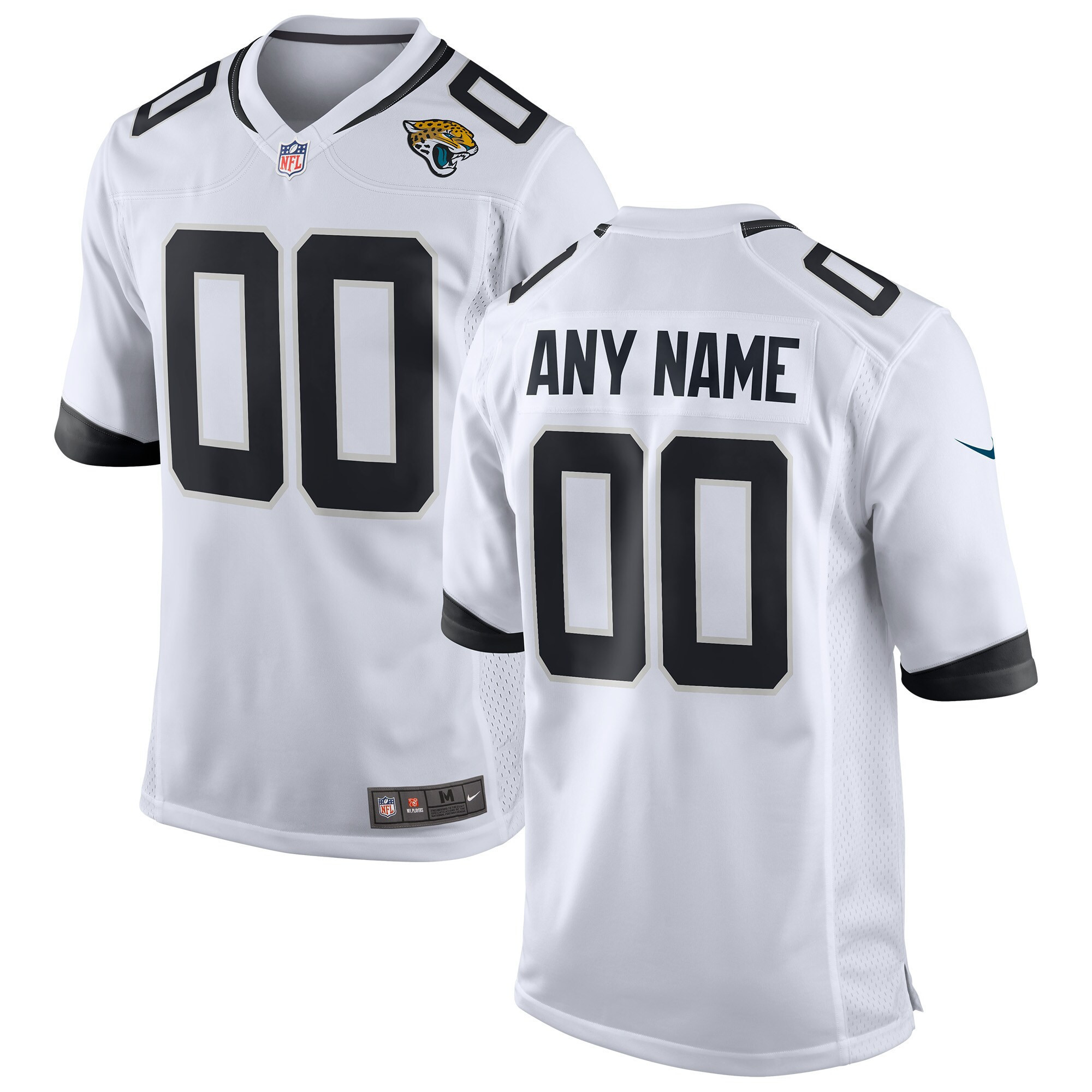 Men's Jacksonville Jaguars Custom White Jersey - All Stitched