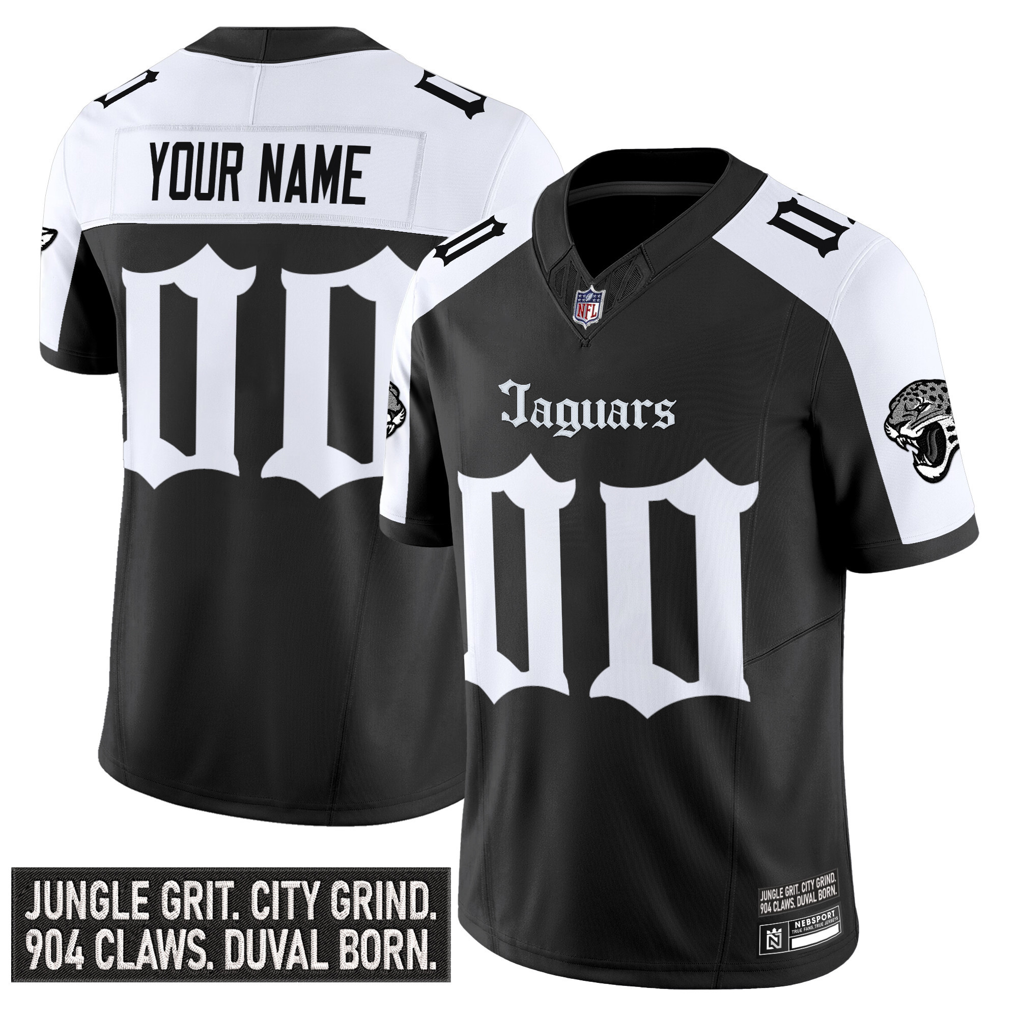 Men's Jacksonville Jaguars 'Gothic Duvall Shadows Edition' Vapor Custom Alternate Jersey - All Stitched