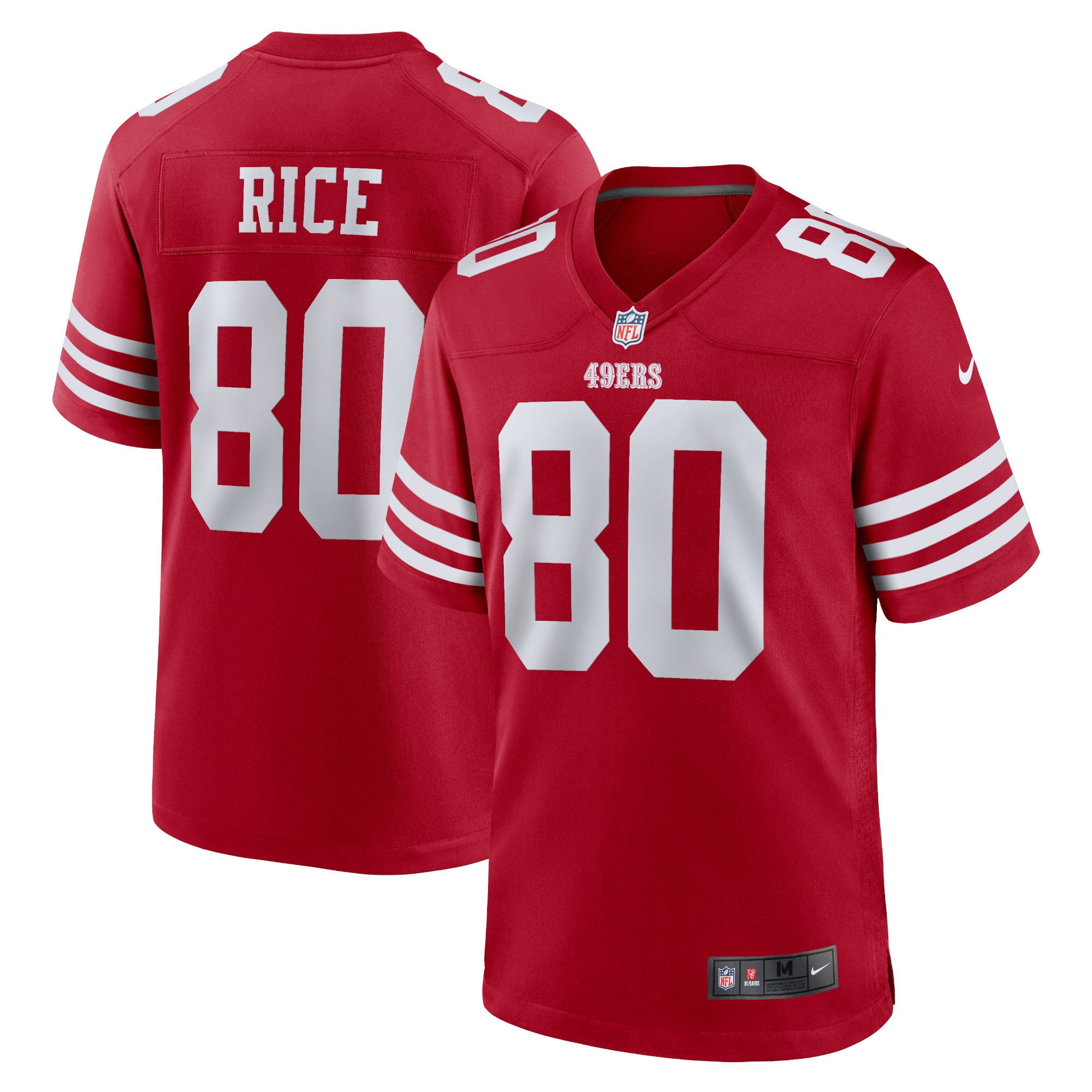 Men's Jerry Rice San Francisco 49ers Red Jersey - All Stitched