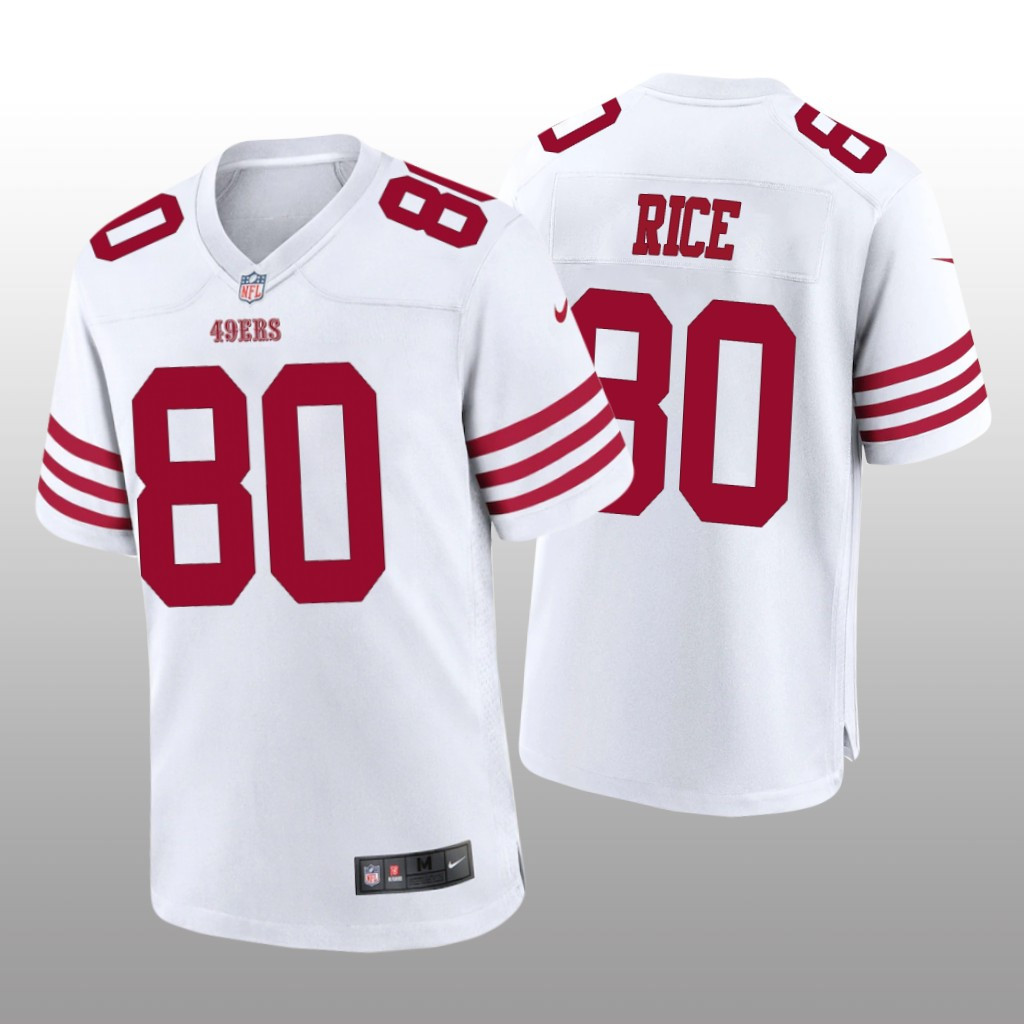 Men's Jerry Rice San Francisco 49ers White Jersey - All Stitched