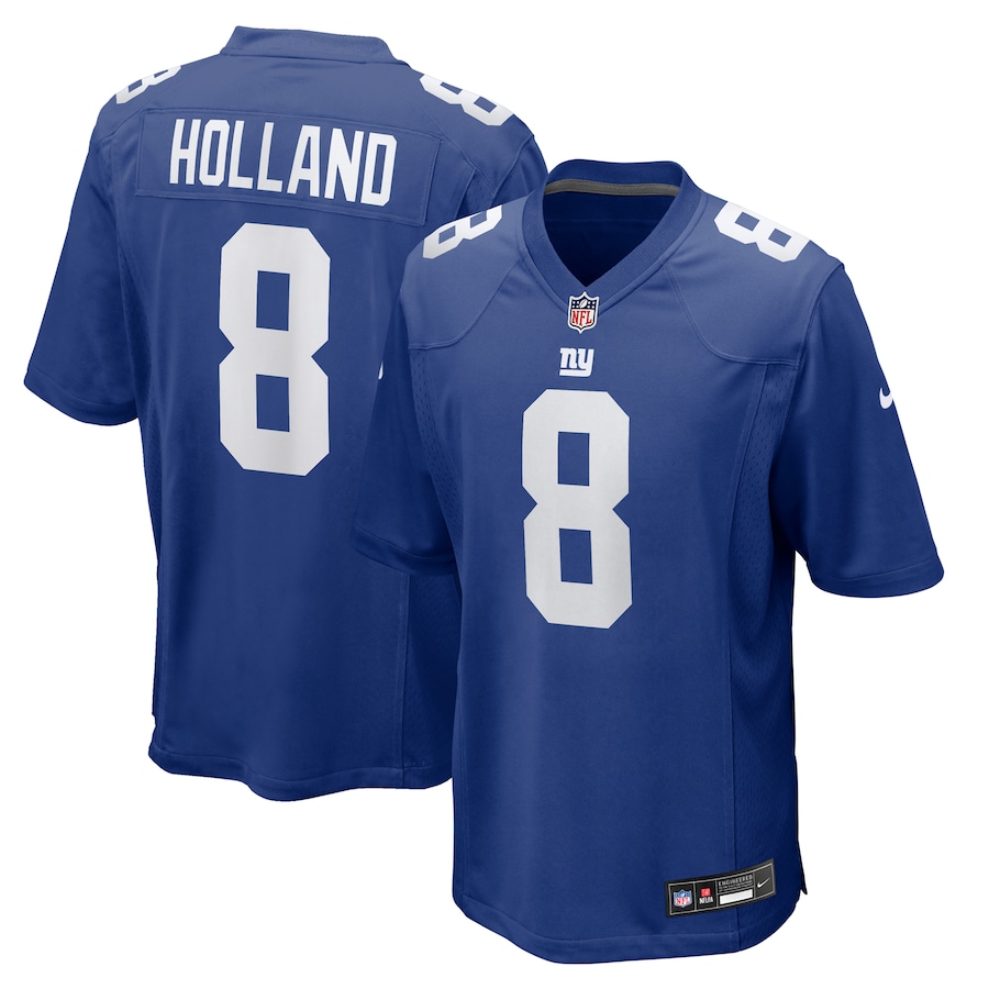 Men's Jevon Holland New York Giants Game Royal Jersey - All Stitched