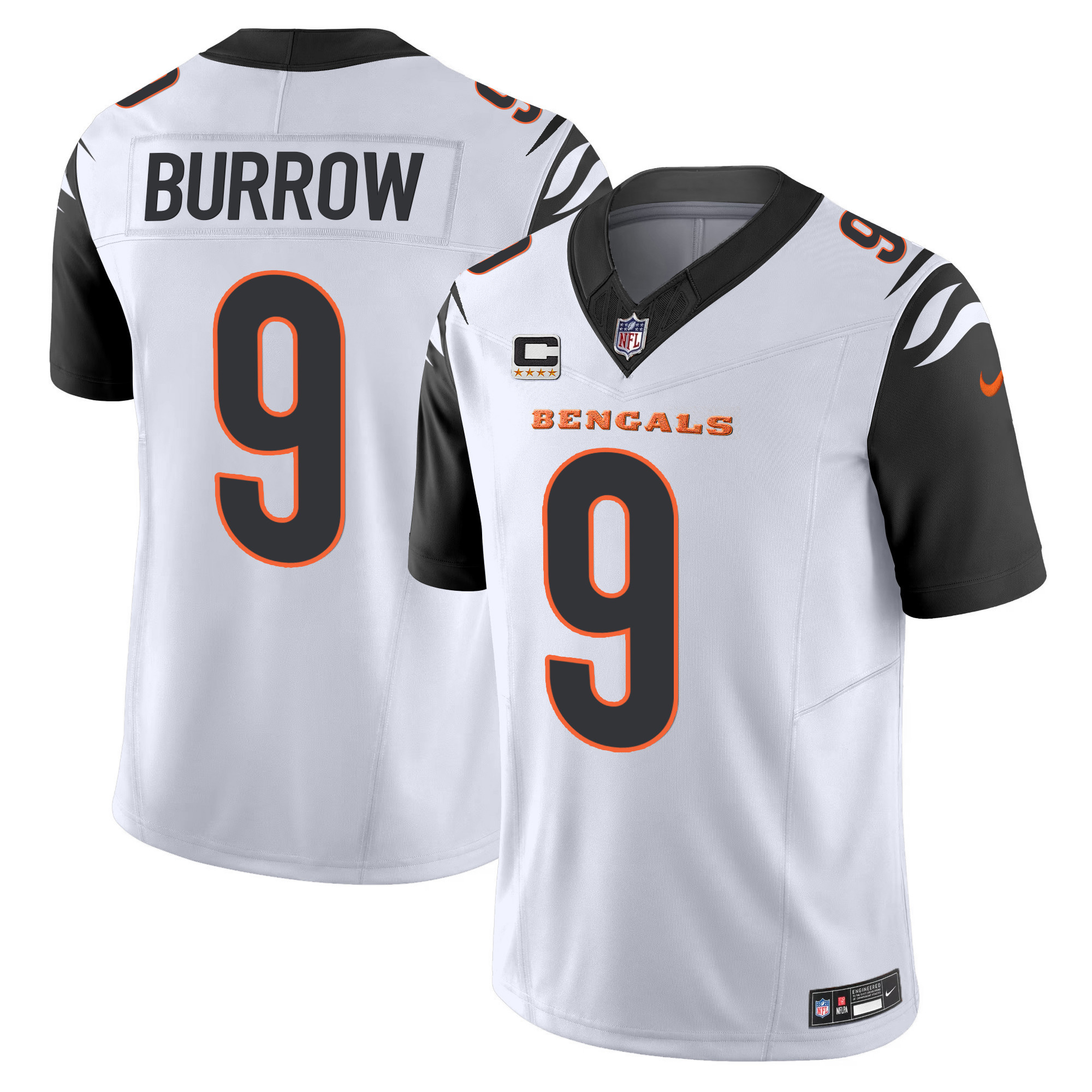 Men's Joe Burrow Cincinnati Bengals Vapor Limited Color Rush Jersey - All Stitched