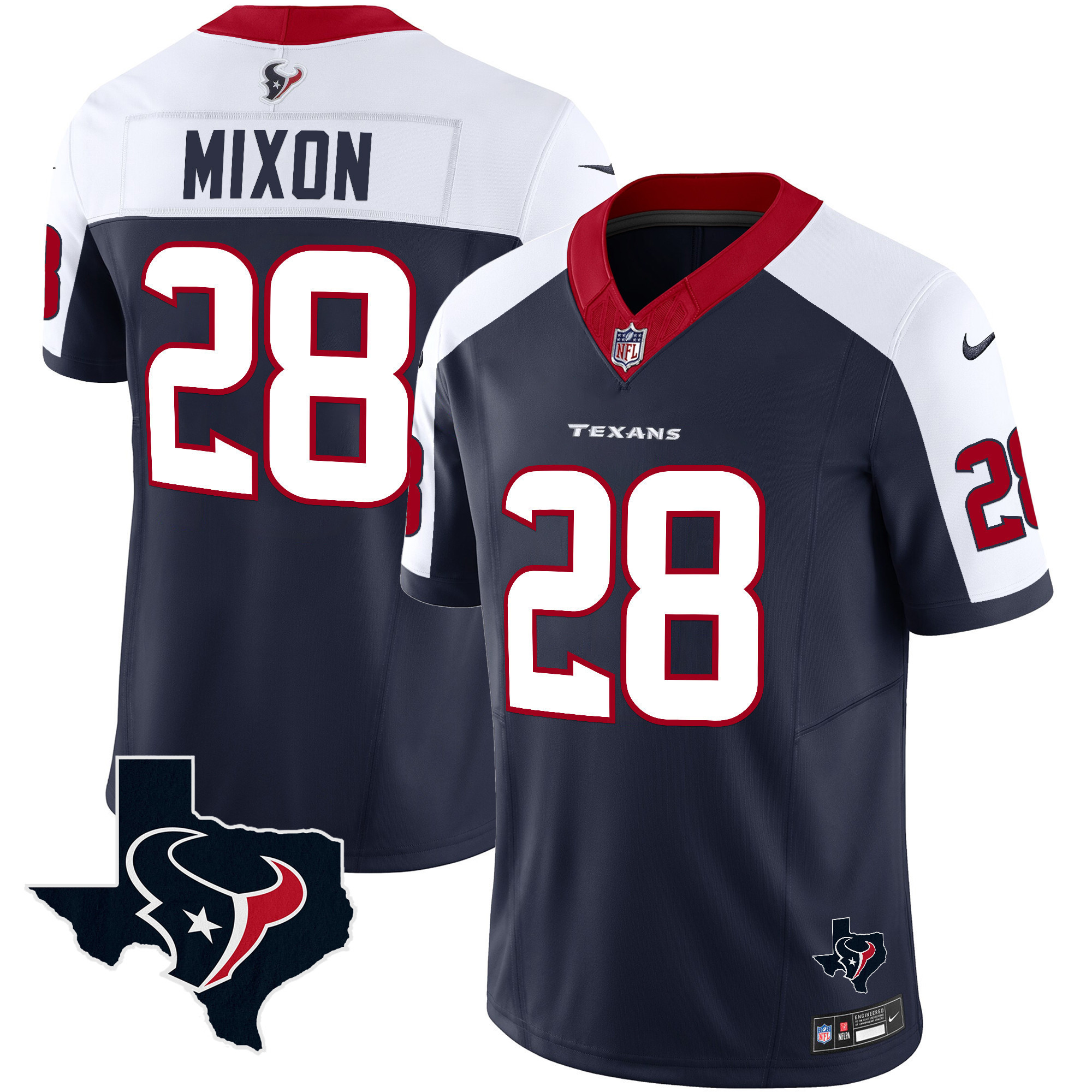 Men's Joe Mixon Houston Texans Vapor Limited Alternate Jersey - All Stitched
