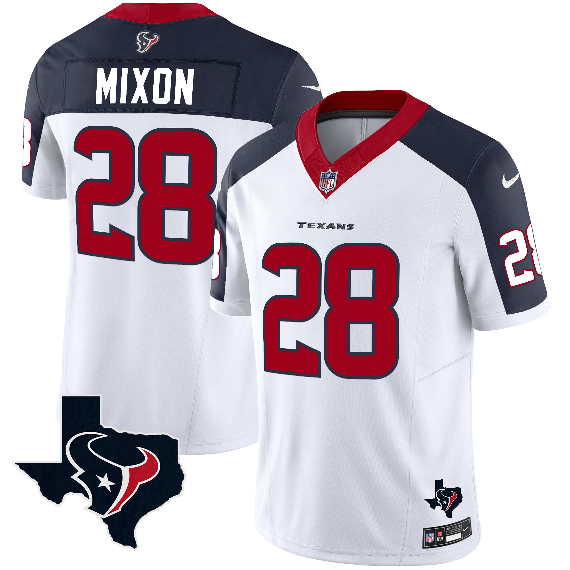 Men's Joe Mixon Houston Texans Vapor Limited Inverted Jersey - All Stitched