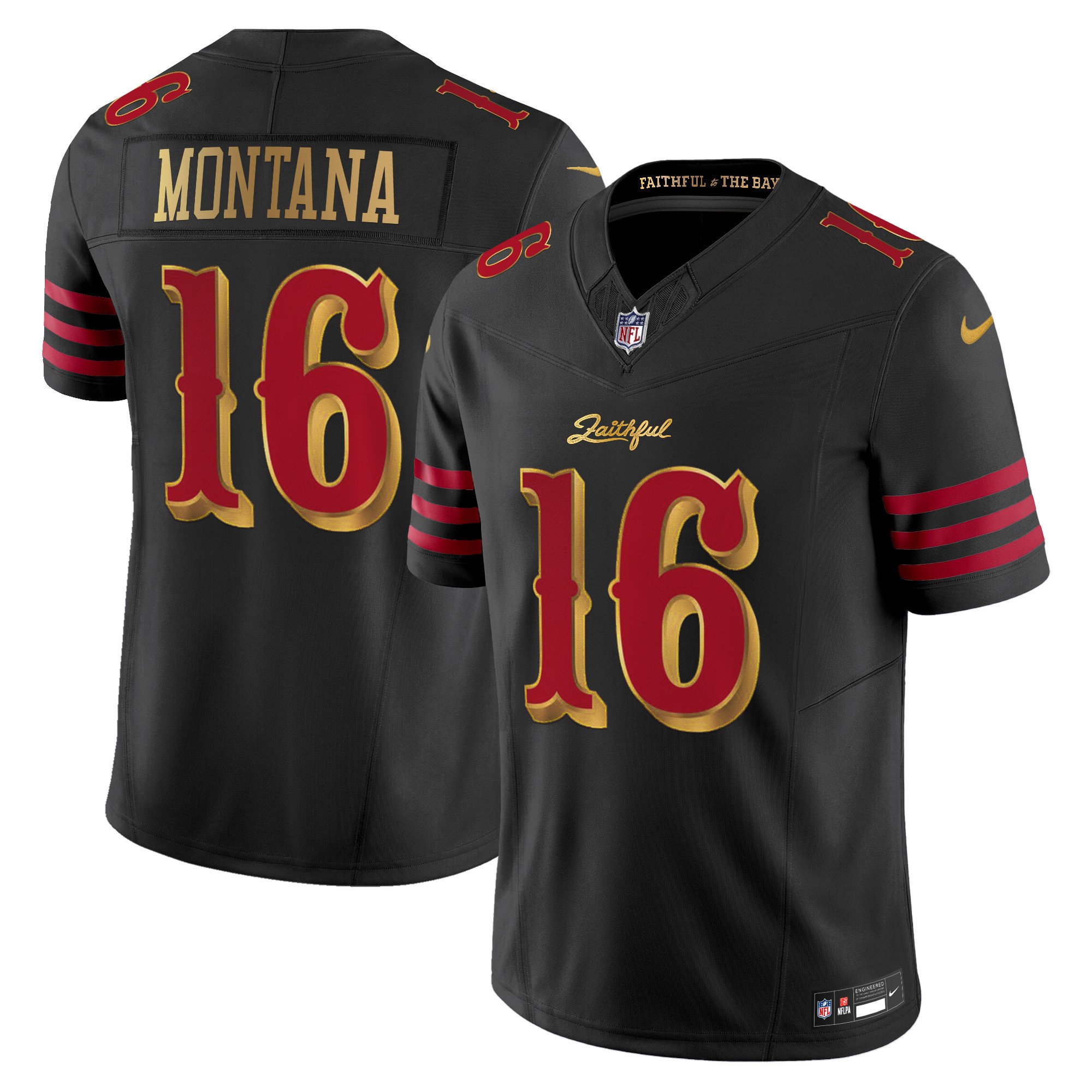 Men's Joe Montana San Francisco 49ers 2025 â€œRivalriesâ€ Vapor Limited Jersey - All Stitched