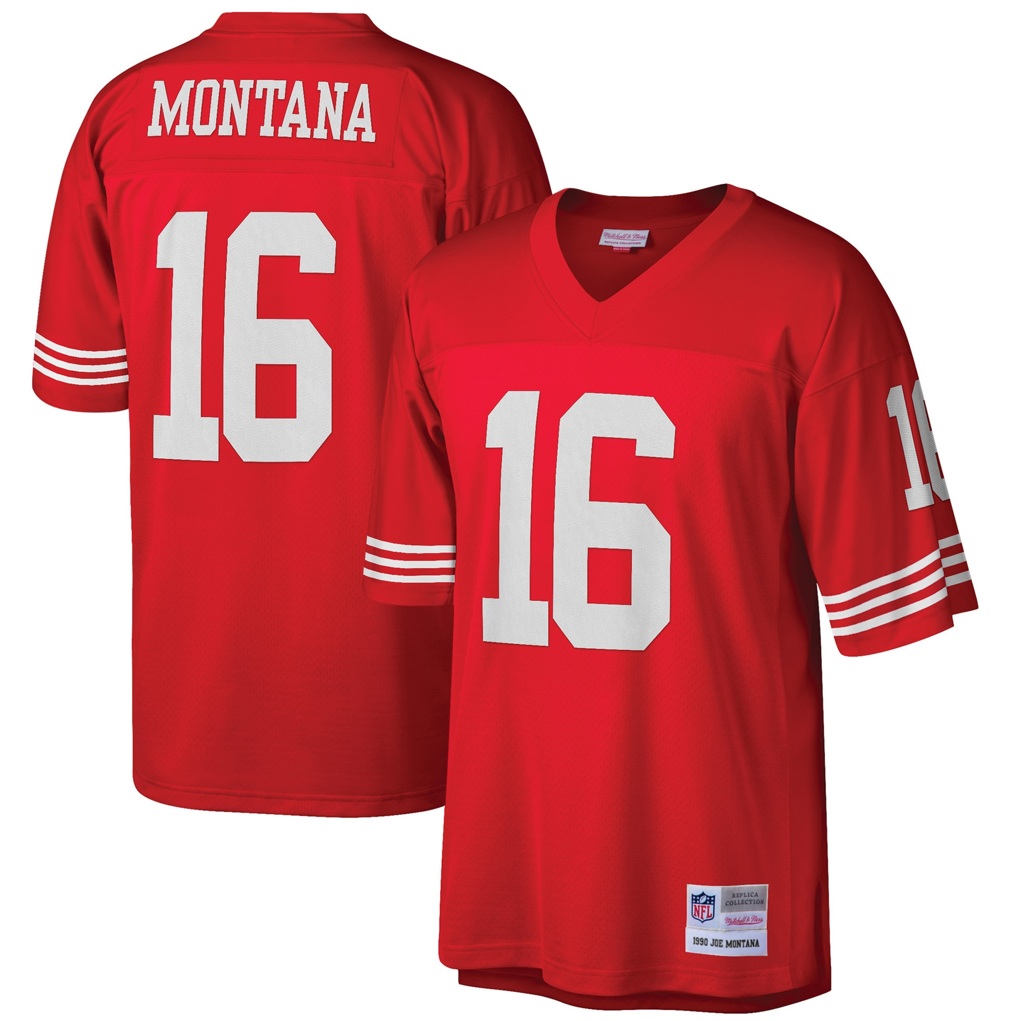 Men's Joe Montana San Francisco 49ers Red Jersey - All Stitched