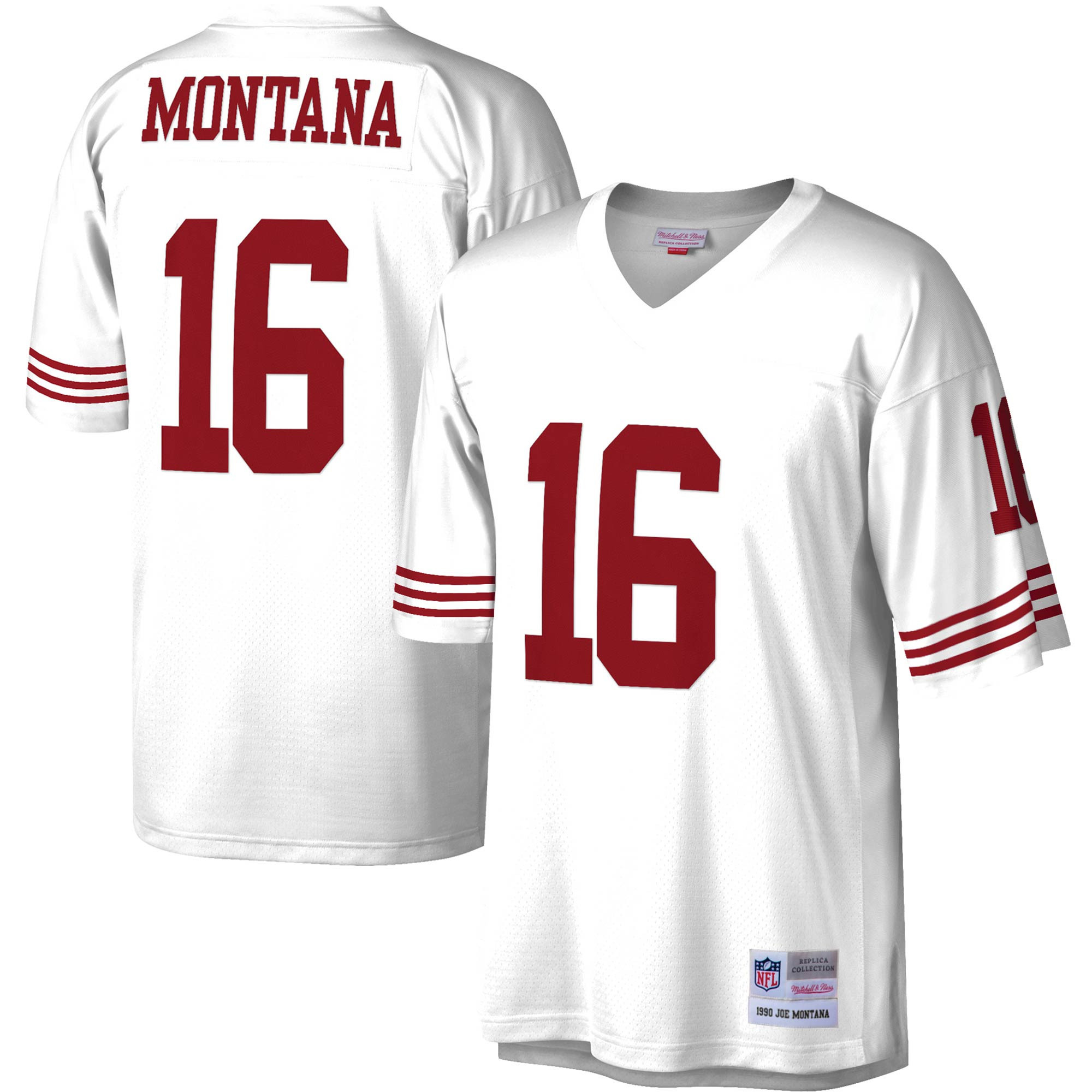 Men's Joe Montana San Francisco 49ers White Jersey - All Stitched