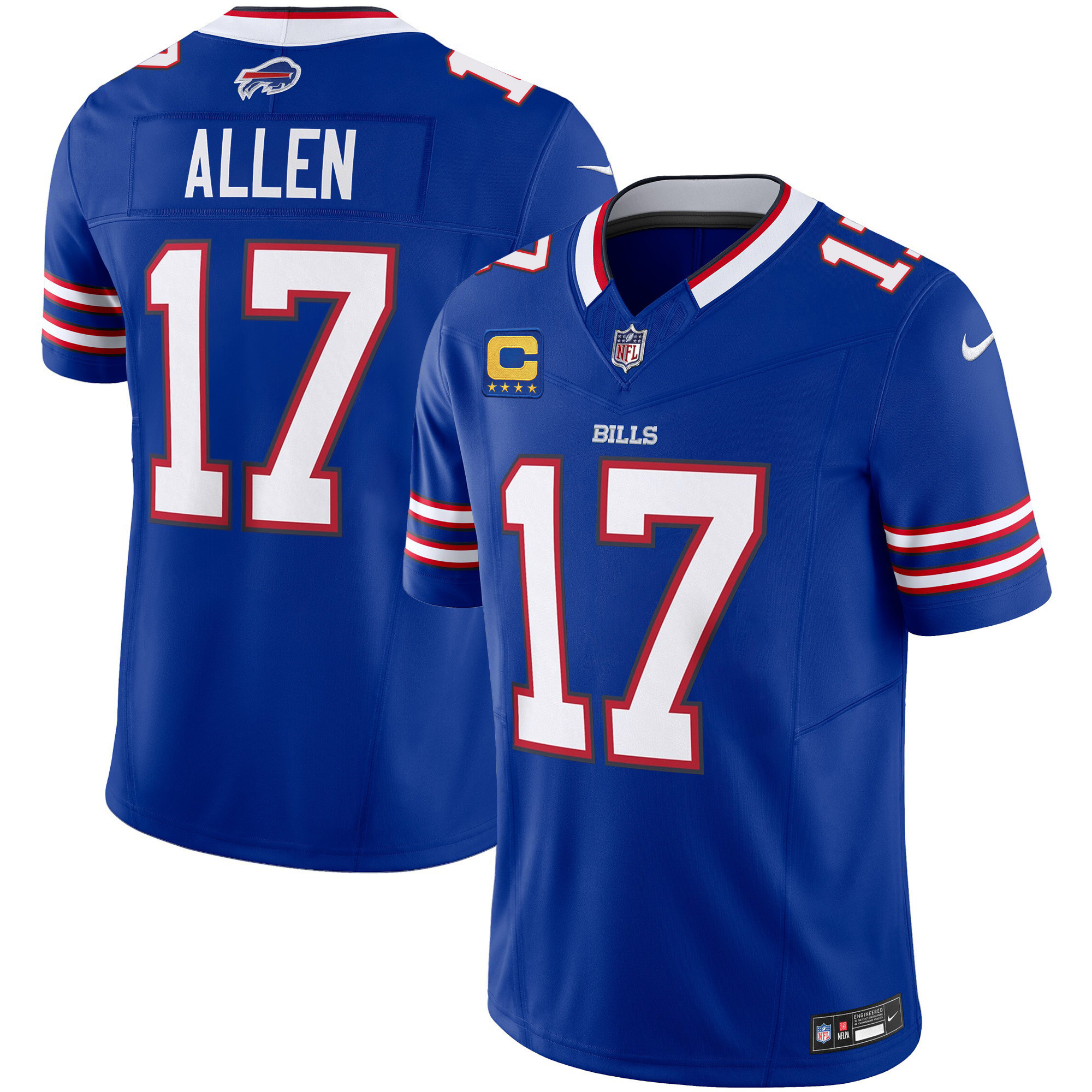 Men's Josh Allen Buffalo Bills Vapor Limited Royal Jersey - All Stitched