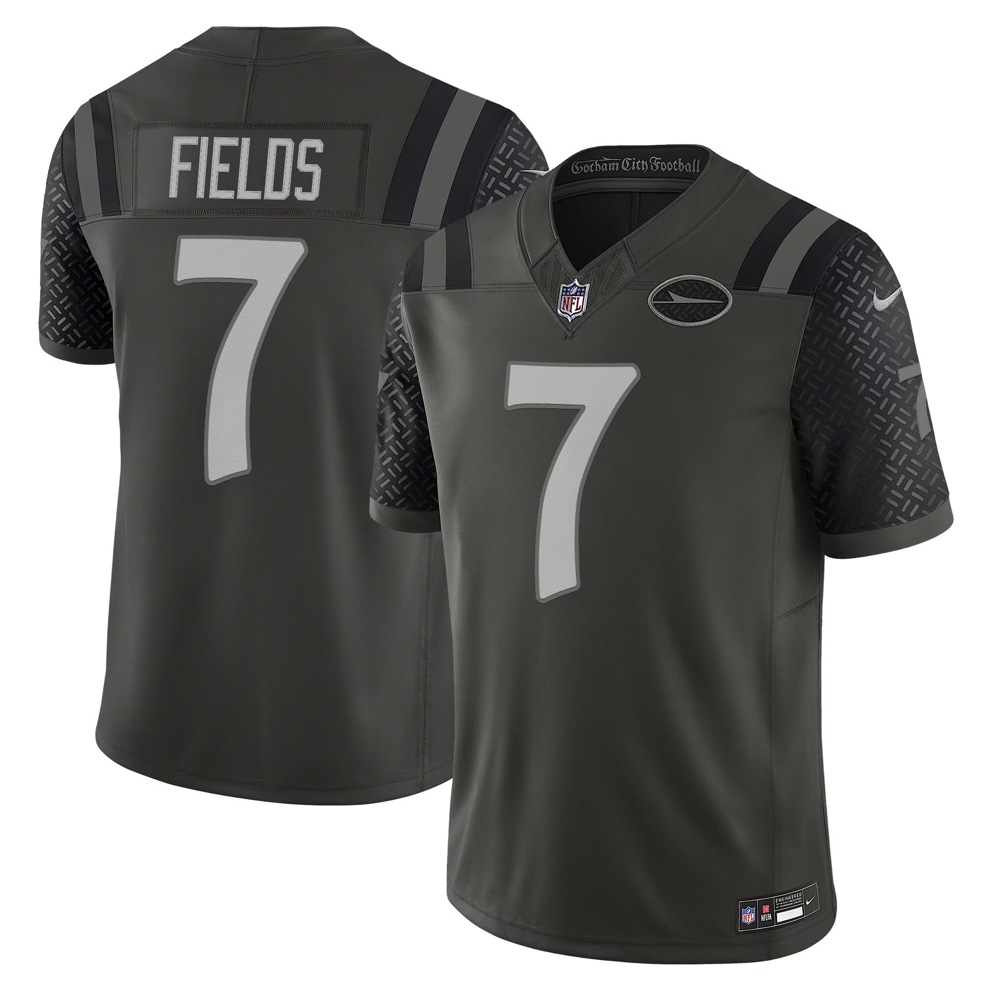 Men's Justin Fields New York Jets 2025 "Rivalries" Vapor Limited Jersey - All Stitched