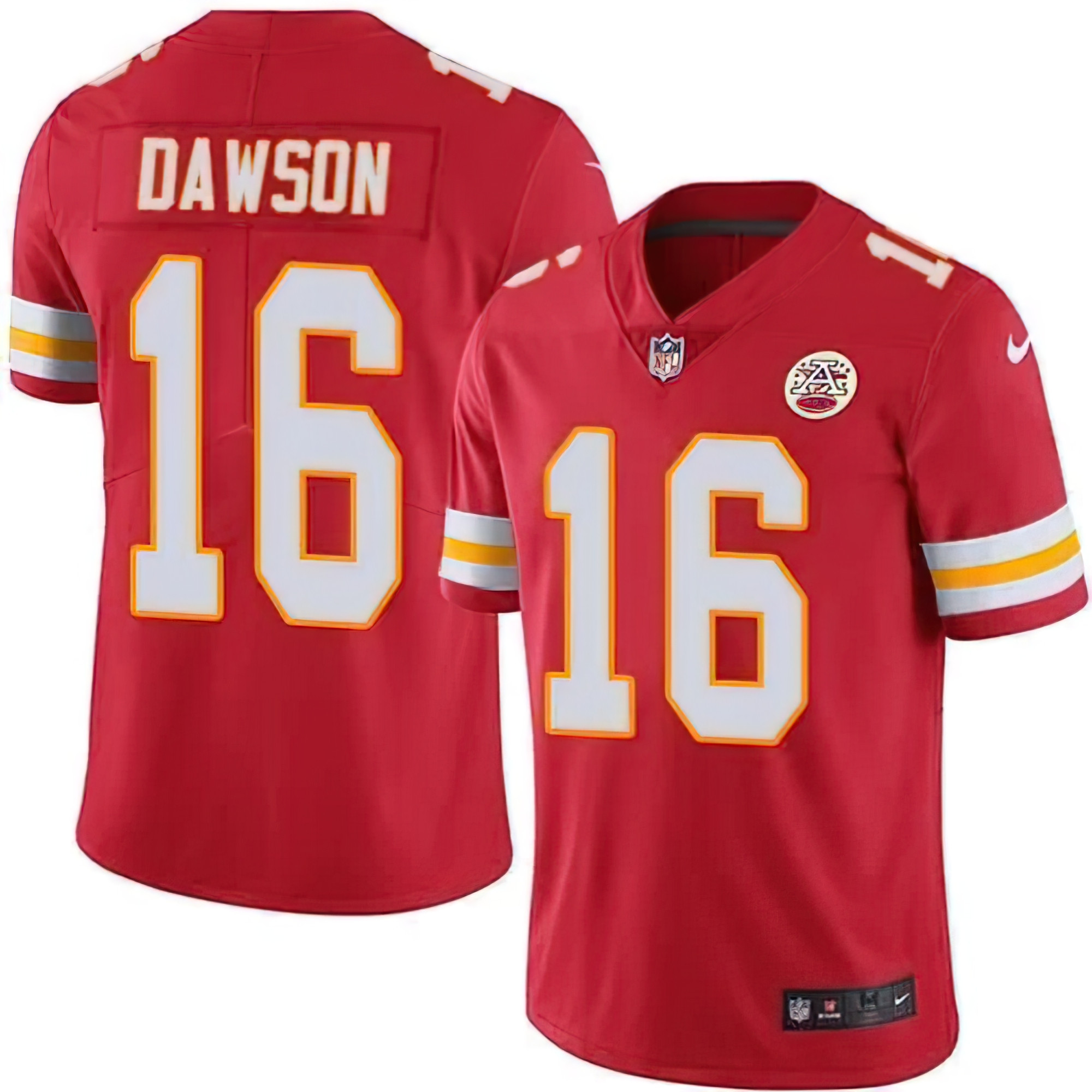 Men's Kansas City Chiefs Len Dawson Red Game Retired Player - All Stitched Vapor Jersey - All Stitched