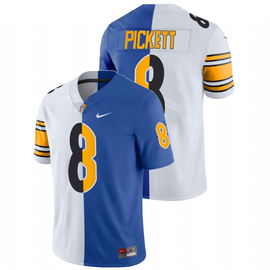 Men's Kenny Pickett Pittsburgh Steelers Pitt Split Kenny Pickett Jersey - All Stitched