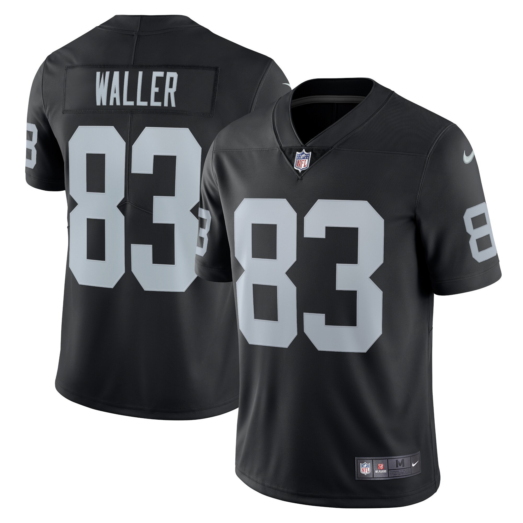 Men's Las Vegas Raiders Alternate Vapor Limited Black - All Stitched Darren Waller Jersey - All Stitched