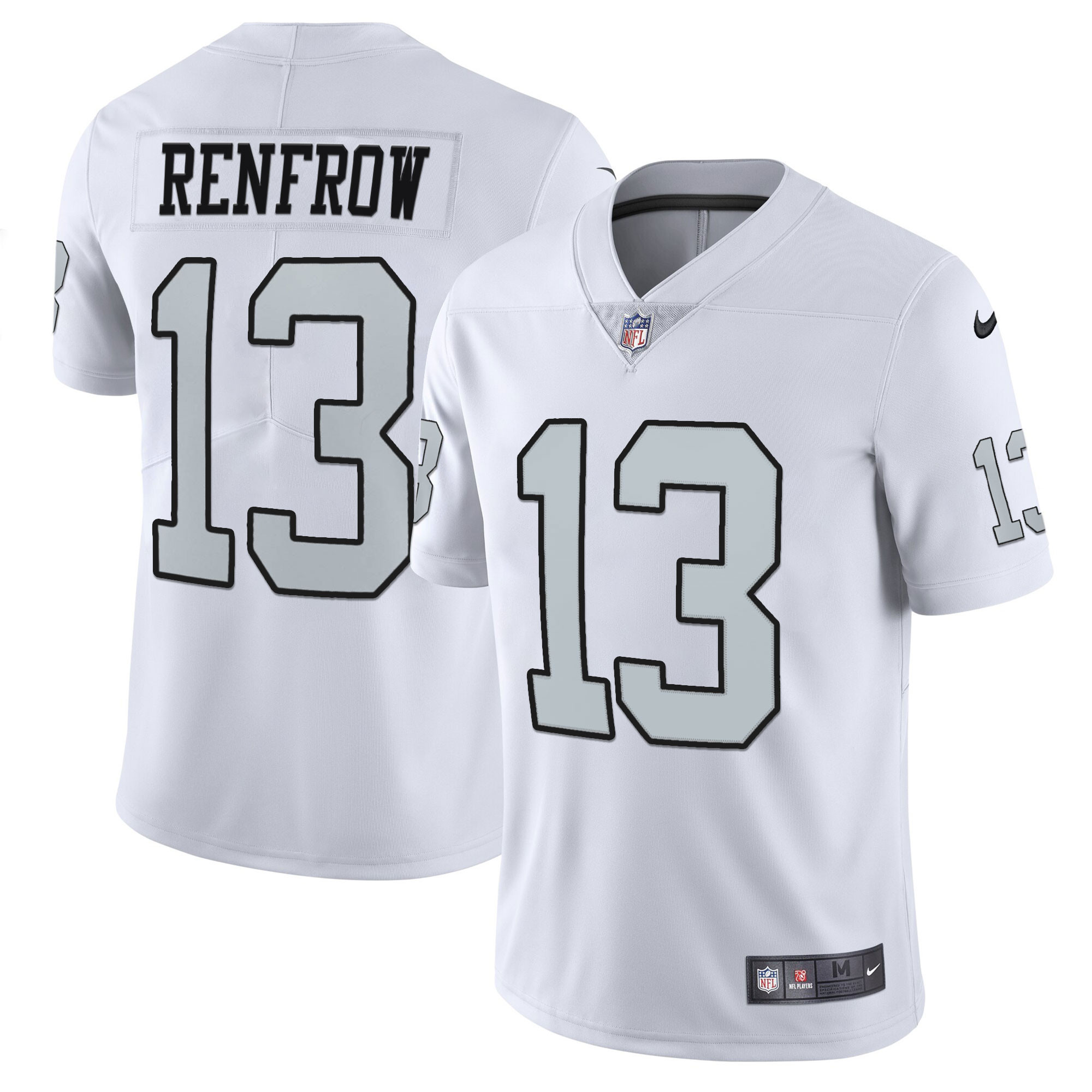 Men's Las Vegas Raiders Alternate Vapor Limited White - All Stitched Hunter Renfrow Jersey - All Stitched
