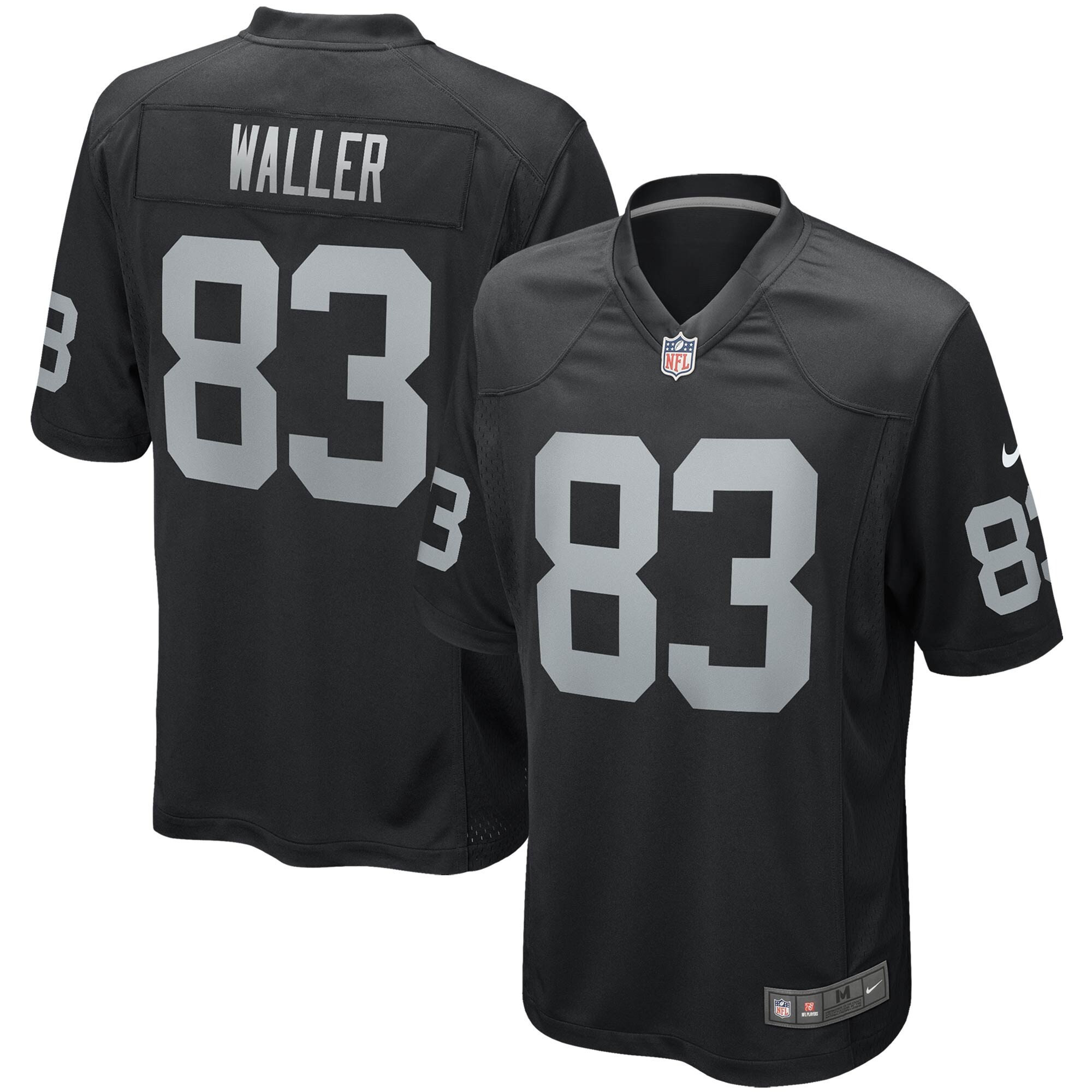 Men's Las Vegas Raiders Game - Black - All Stitched Darren Waller Jersey - All Stitched