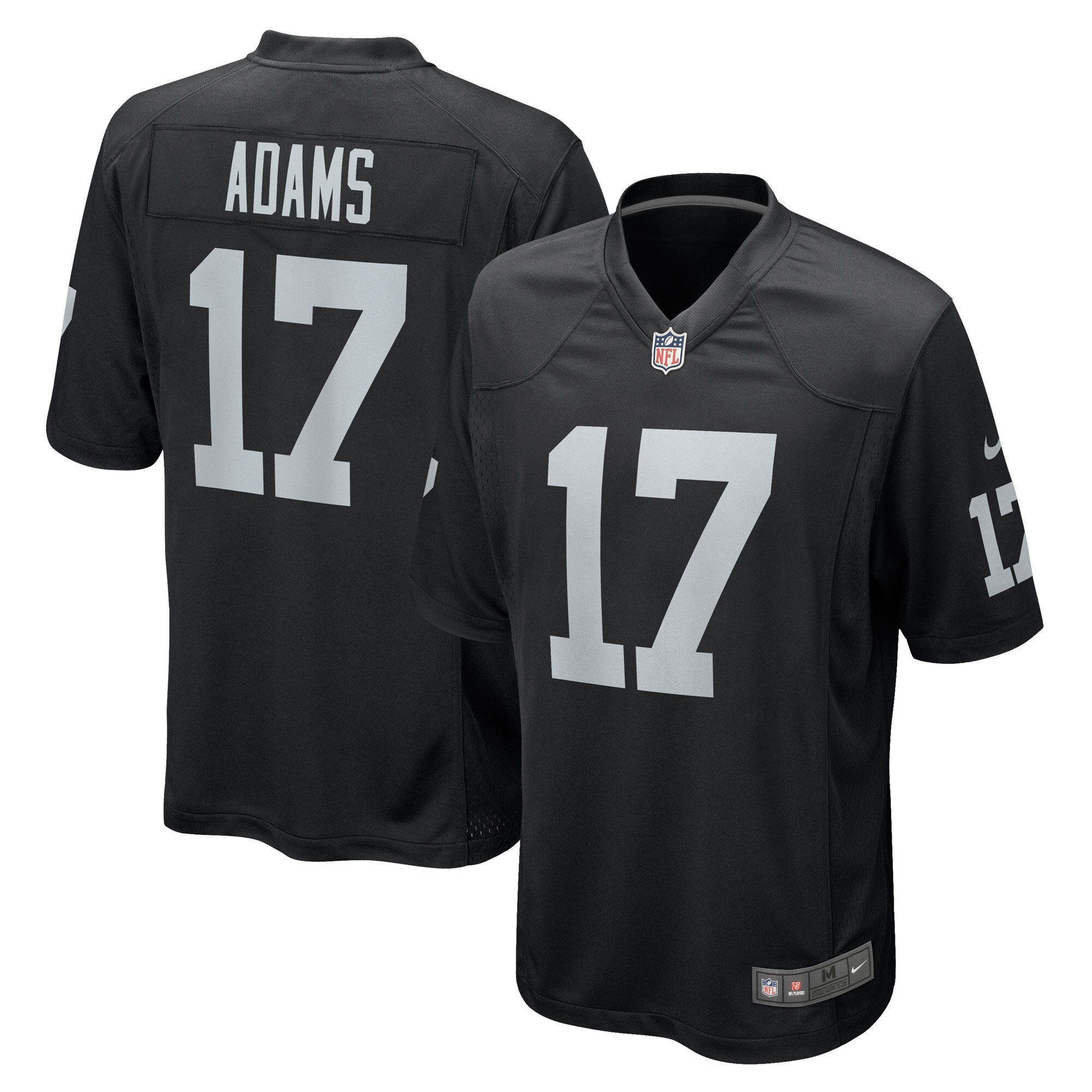 Men's Las Vegas Raiders Game - Black - All Stitched Davante Adams Jersey - All Stitched