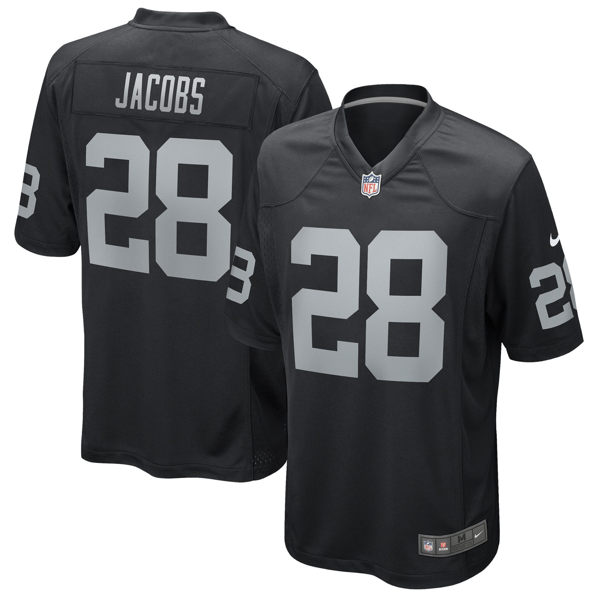 Men's Las Vegas Raiders Game - Black - All Stitched Josh Jacobs Jersey - All Stitched
