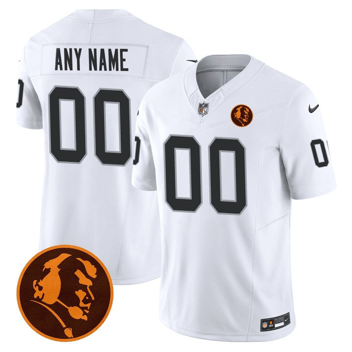 Men's Las Vegas Raiders John Madden Honoring Patch Vapor Custom White Jersey - All Stitched