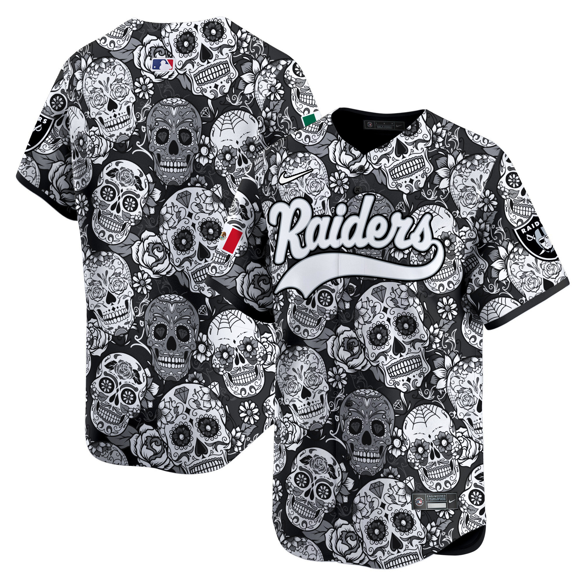 Men's Las Vegas Raiders Sugar Skull Mexico Vapor Premier Limited - Printed Team Jersey