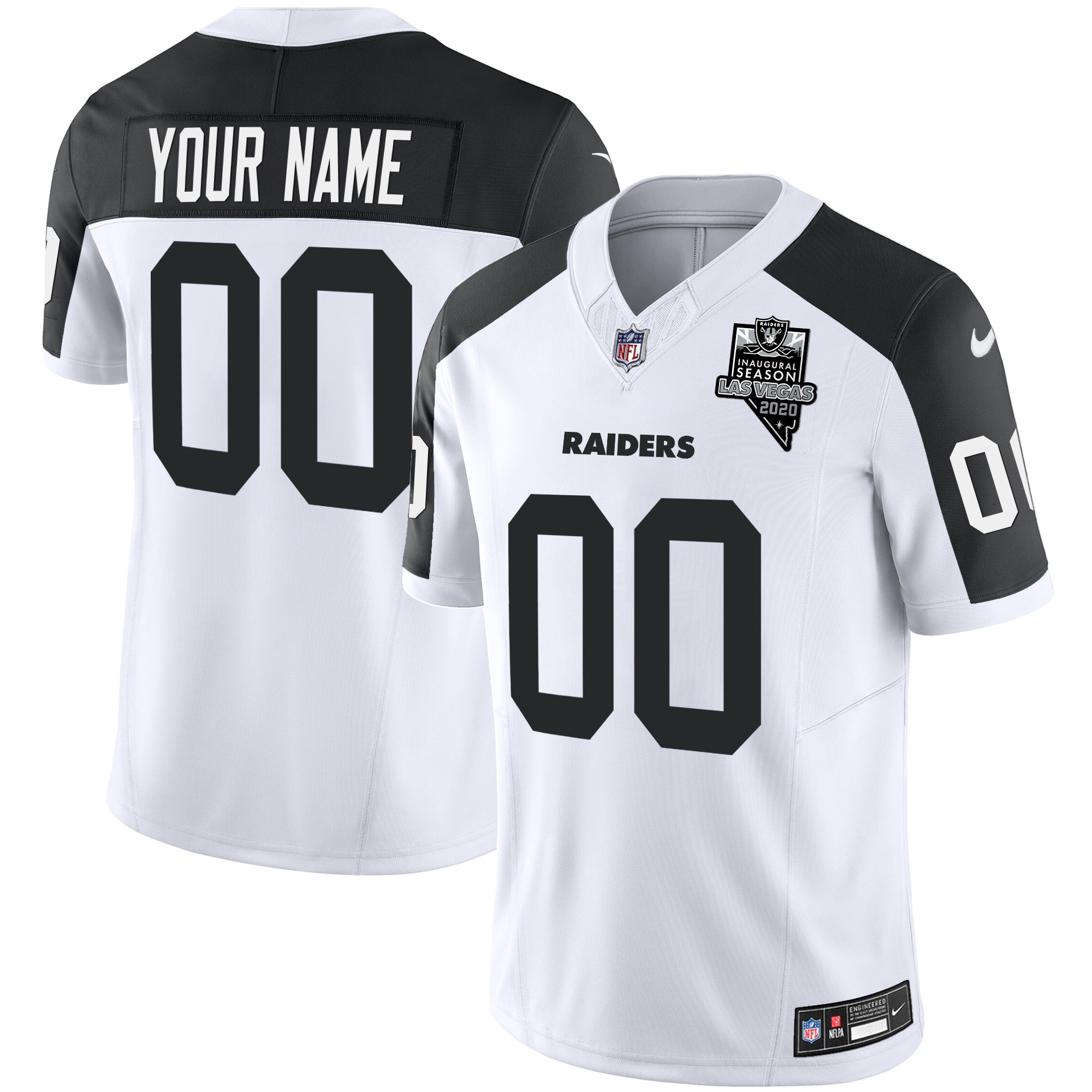 Men's Las Vegas Raiders Vapor Limited Custom Inverted Jersey - All Stitched
