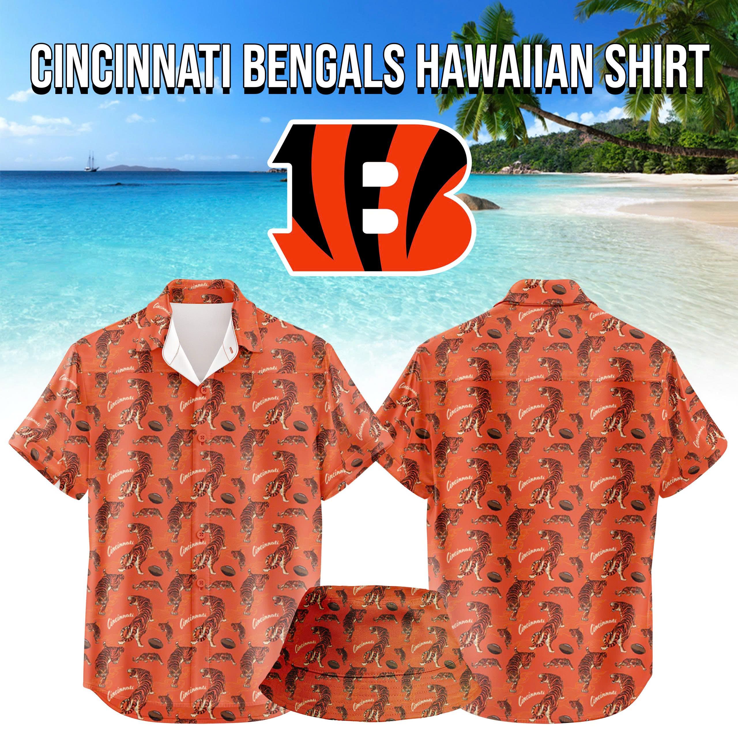 Men's Limited Edition Cincinnati Bengals Hawaiian Shirt