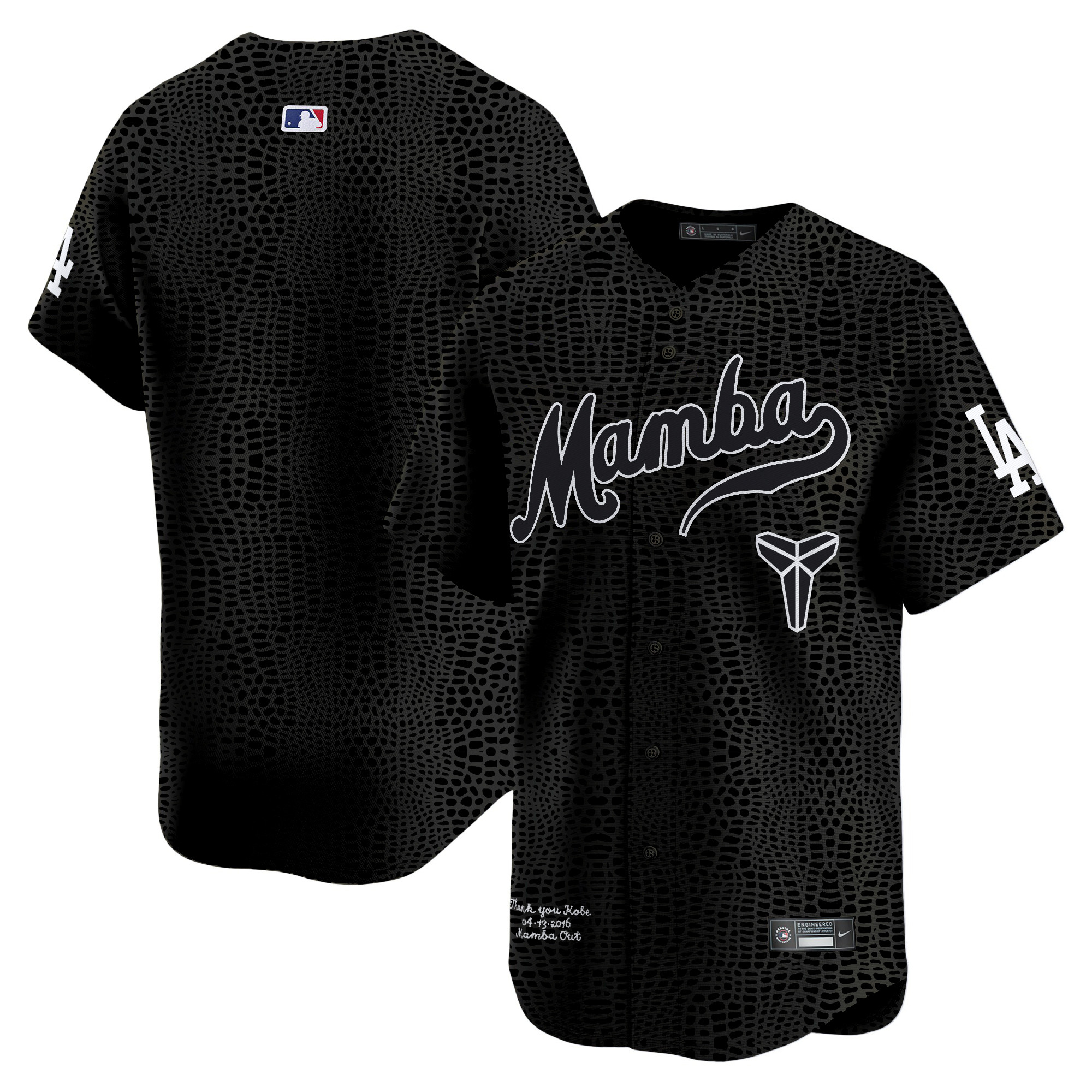 Men's Los Angeles Dodgers Kobe Bryant Mamba Vapor Premier Limited Mamba Jersey - All Stitched