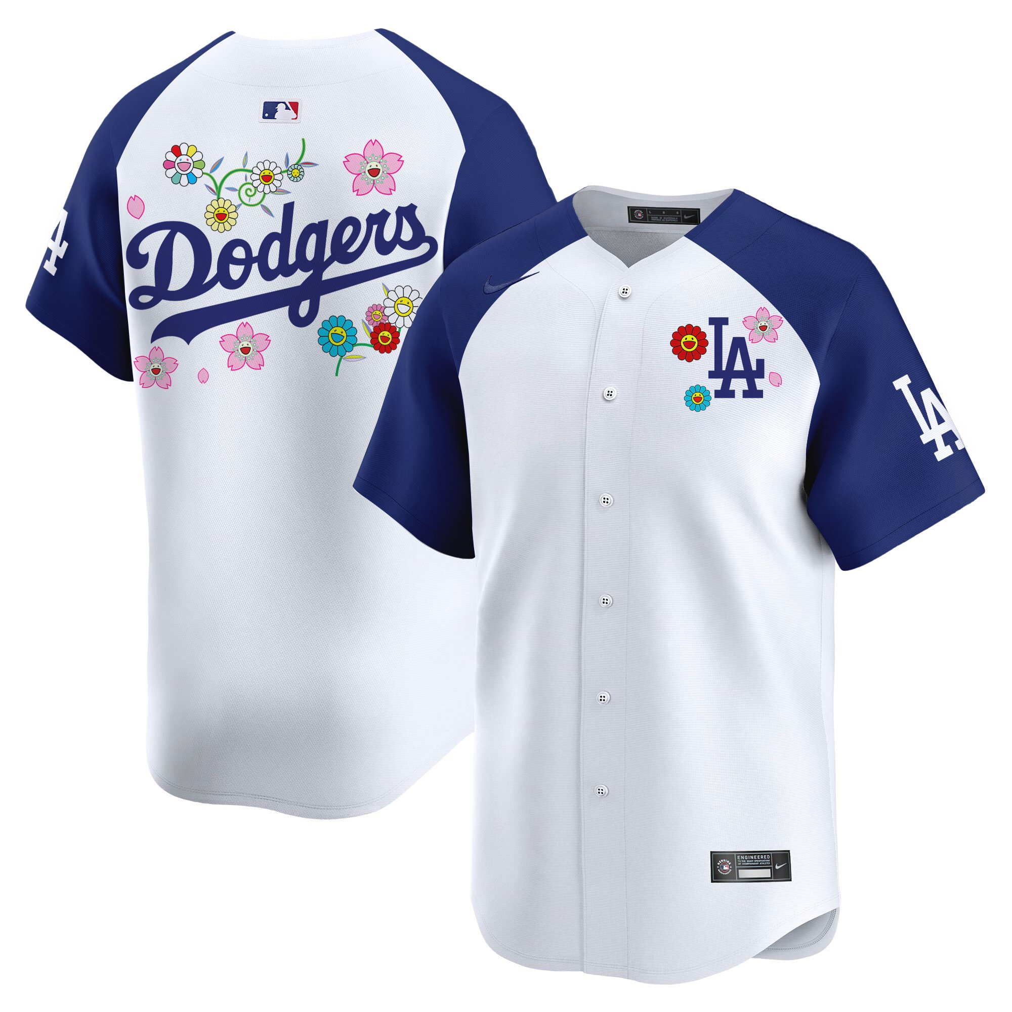 Men's Los Angeles Dodgers x Takashi Murakami 2025 Vapor Premier Limited Alternate Jersey - Stitched
