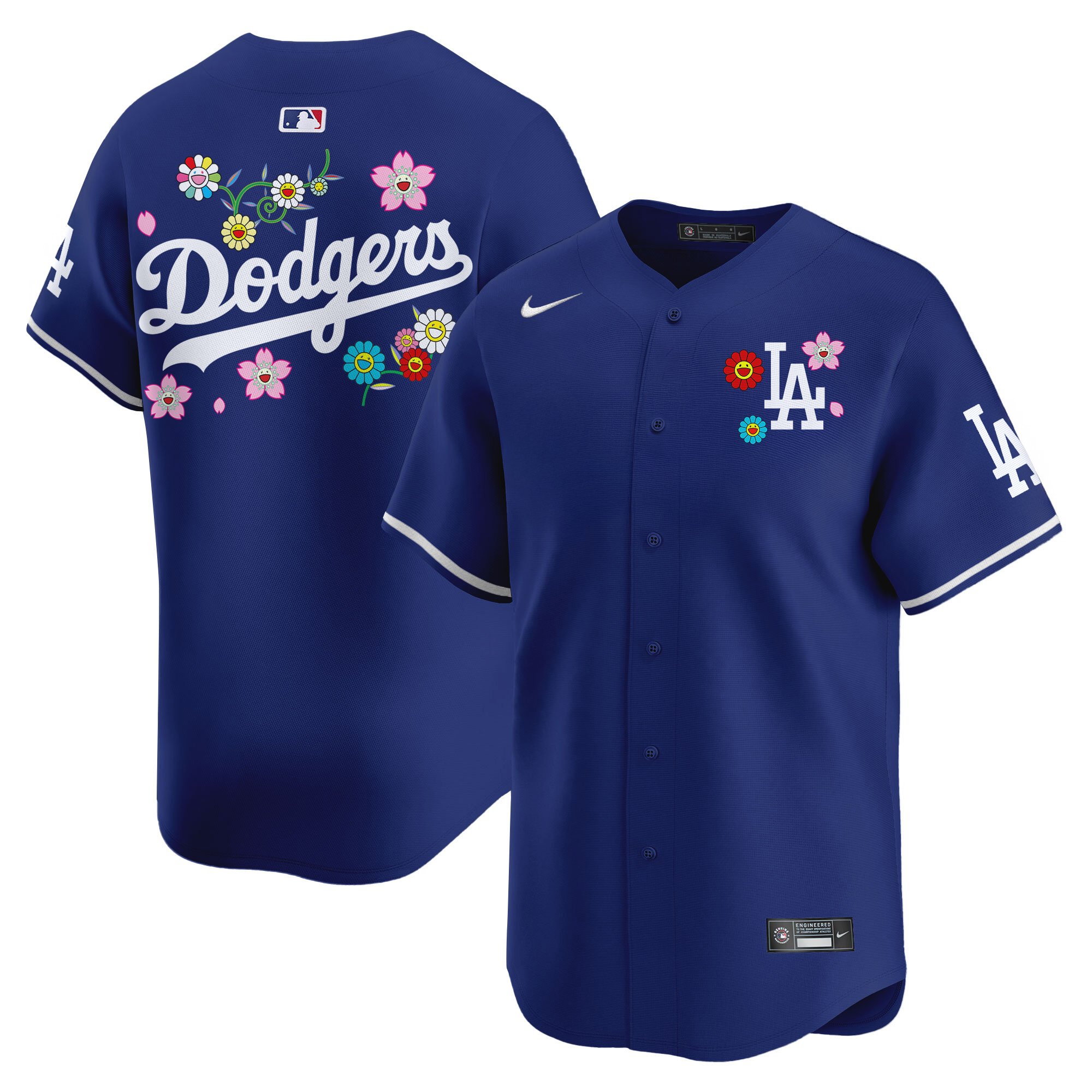 Men's Los Angeles Dodgers x Takashi Murakami 2025 Vapor Premier Limited Royal Jersey - Stitched
