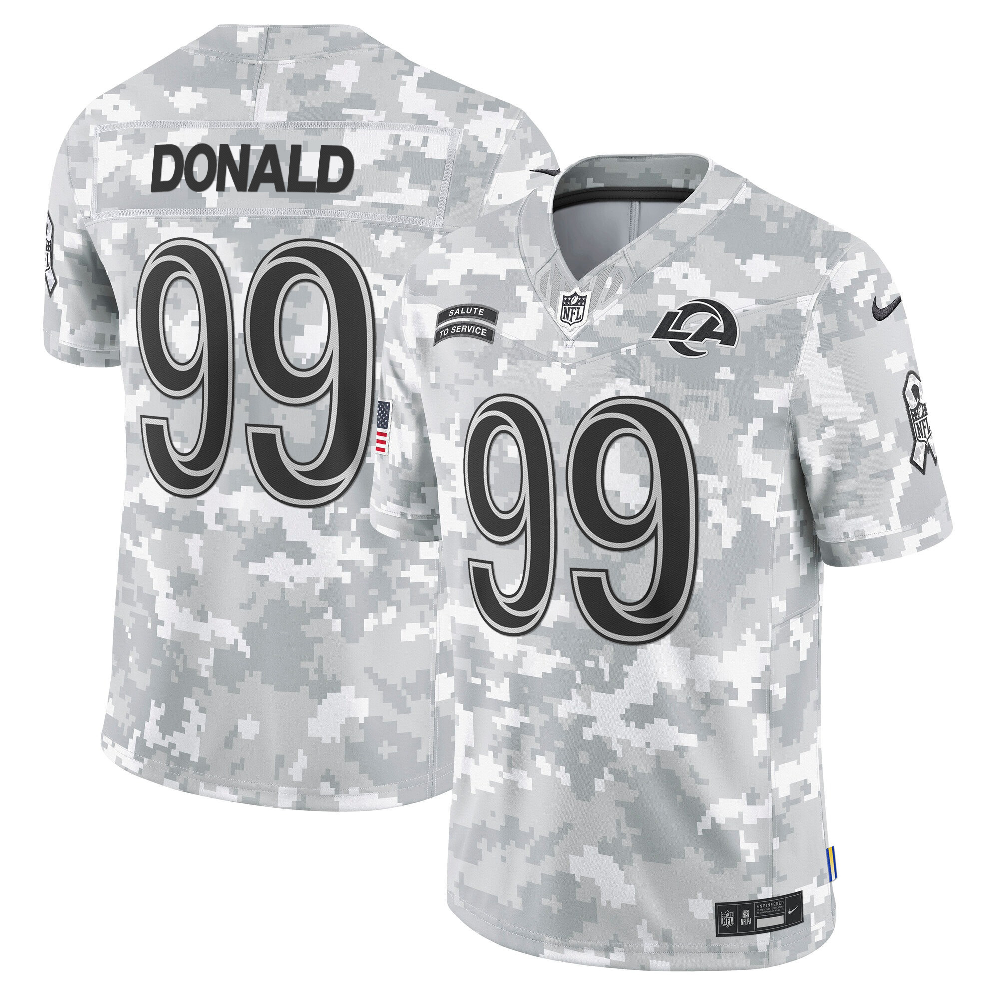 Men's Los Angeles Rams 2024 Salute to Service Vapor Limited Aaron Donald Jersey - All Stitched