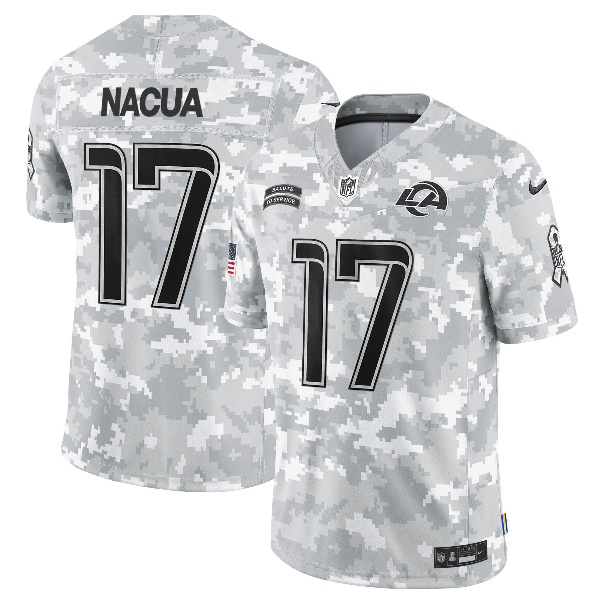 Men's Los Angeles Rams 2024 Salute to Service Vapor Limited Puka Nacua Jersey - All Stitched