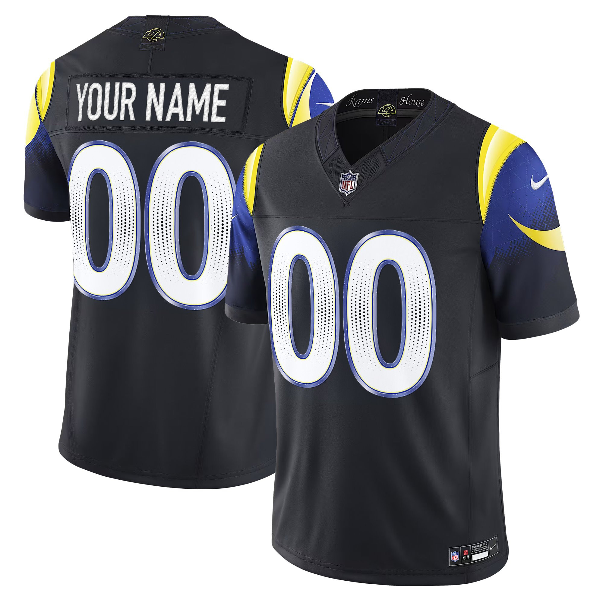 Men's Los Angeles Rams 2025 "Rivalries" Vapor Limited Custom Jersey - All Stitched