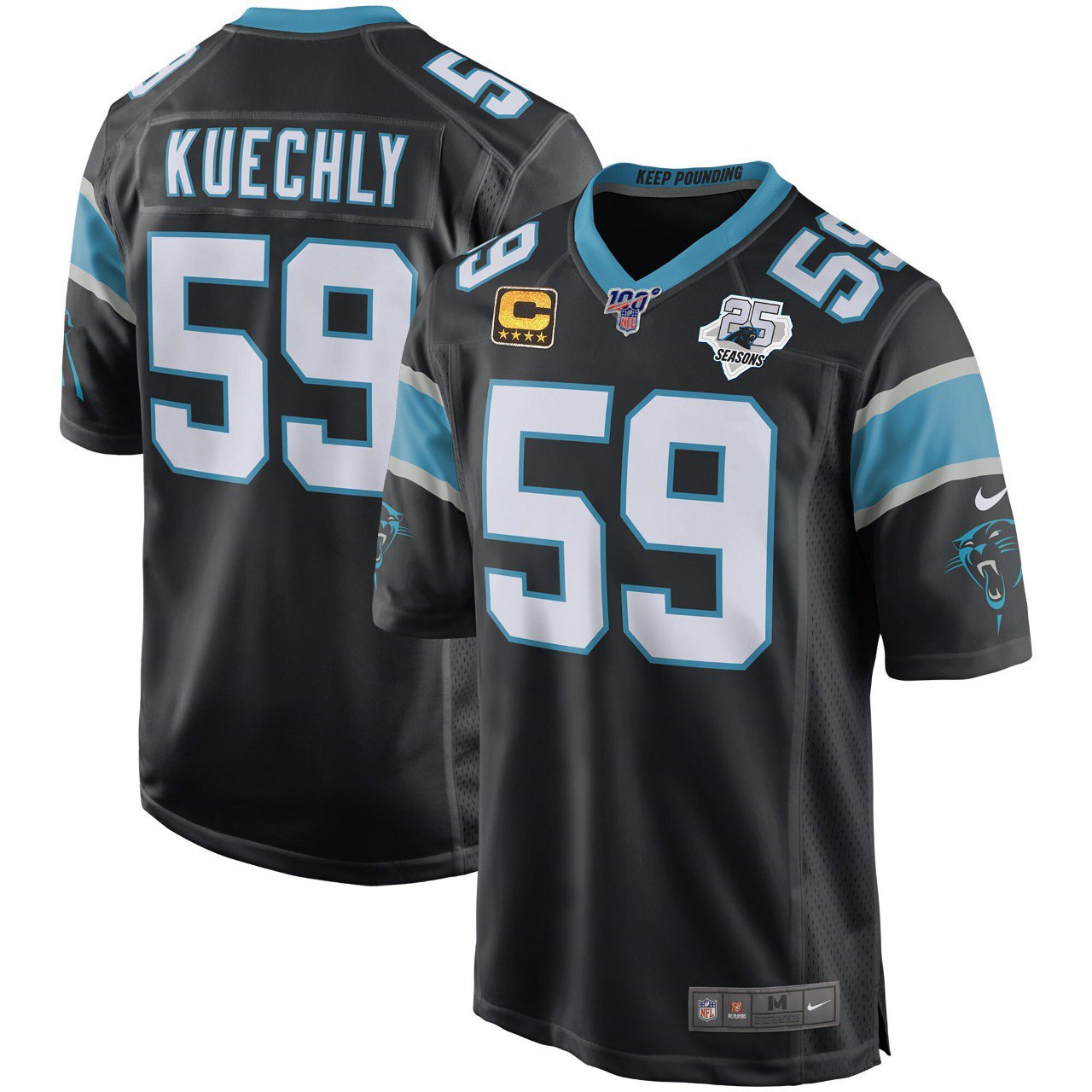 Men's Luke Kuechly Carolina Panthers Black Luke Kuechly Jersey - All Stitched
