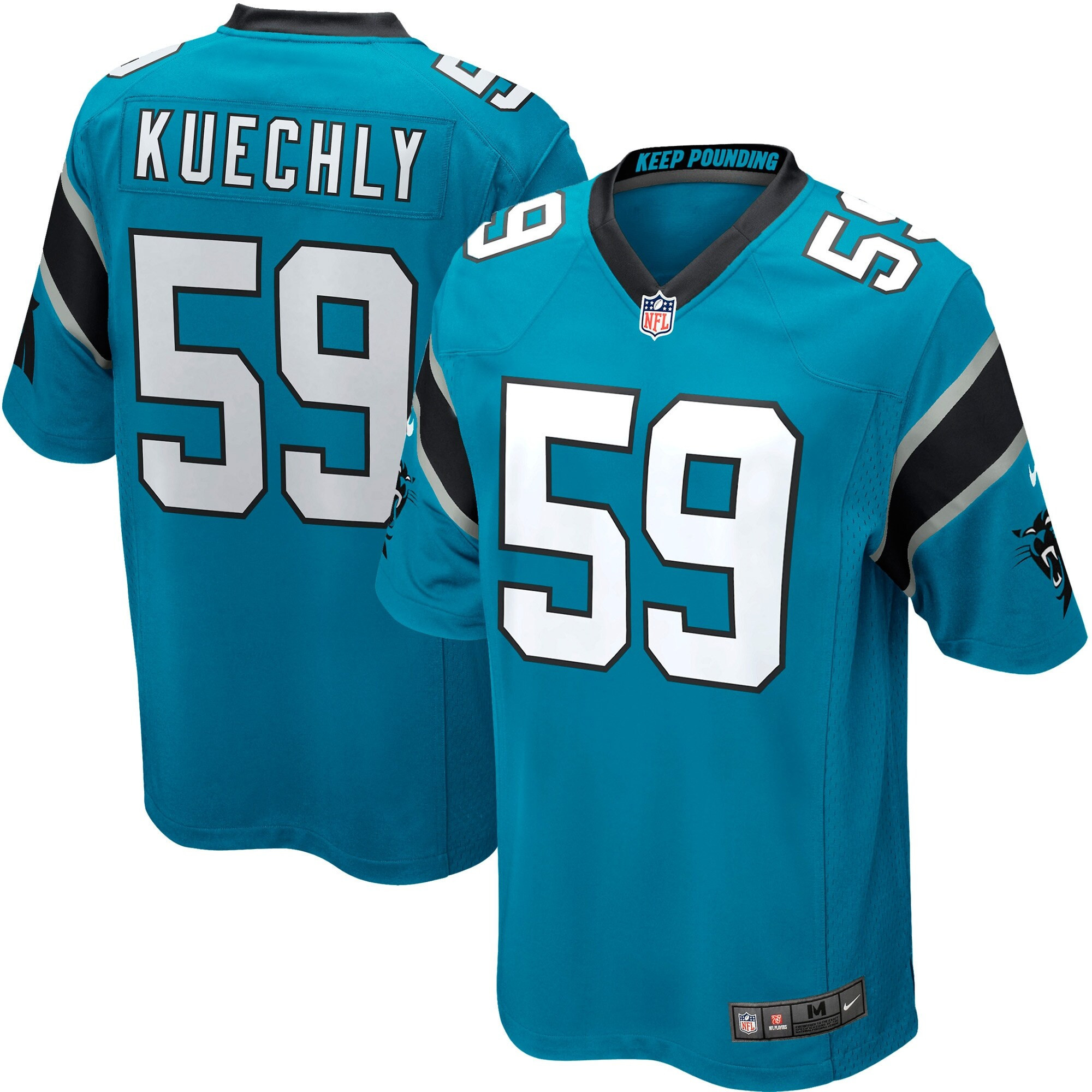 Men's Luke Kuechly Carolina Panthers Blue Luke Kuechly Jersey - All Stitched