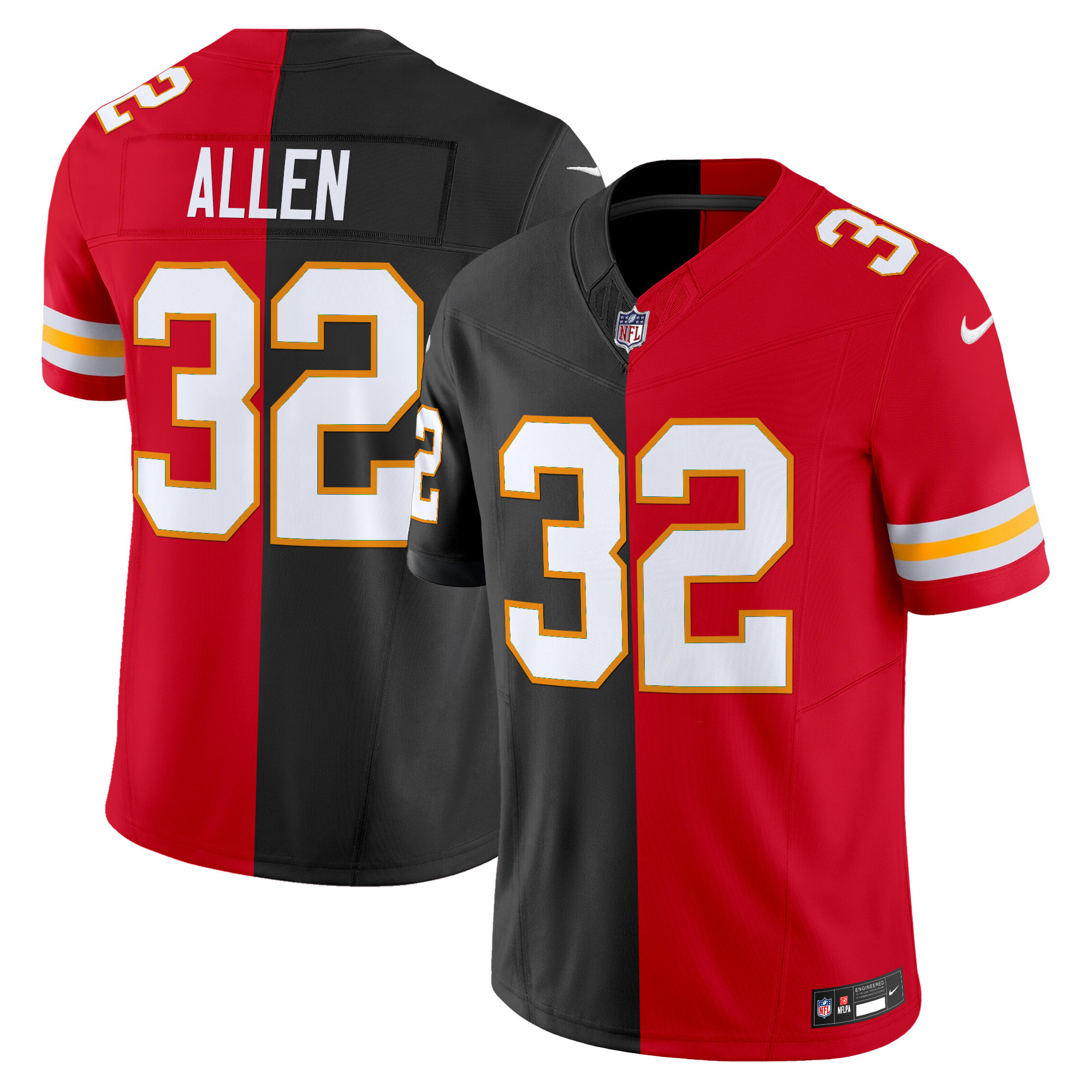 Men's Marcus Allen Kansas City Chiefs Split Vapor Limited Raiders - Chiefs Jersey - All Stitched