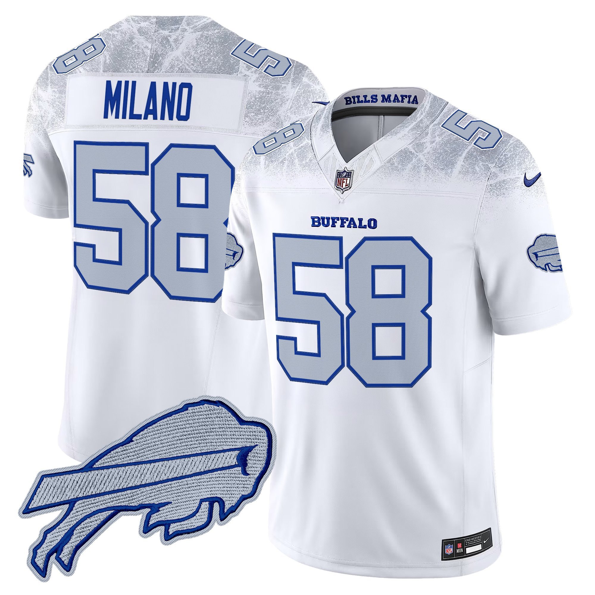 Men's Matt Milano Buffalo Bills 2025 "Rivalries" Vapor Limited Jersey - All Stitched
