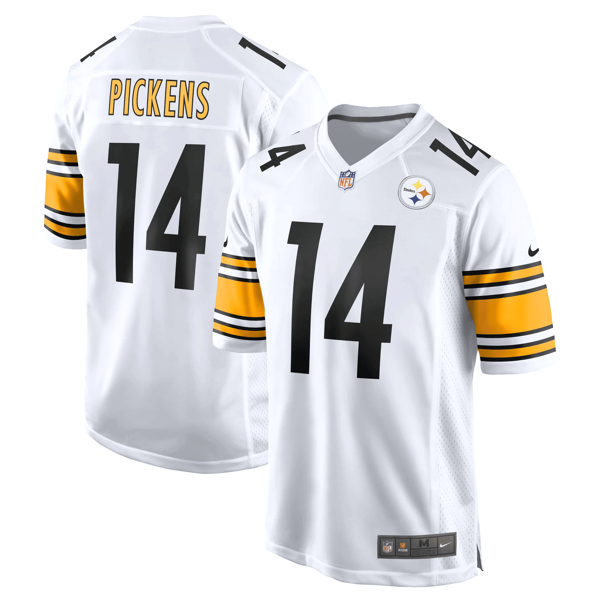 Men's Men's Pittsburgh Steelers Game - White - All Stitched George Pickens Jersey - All Stitched