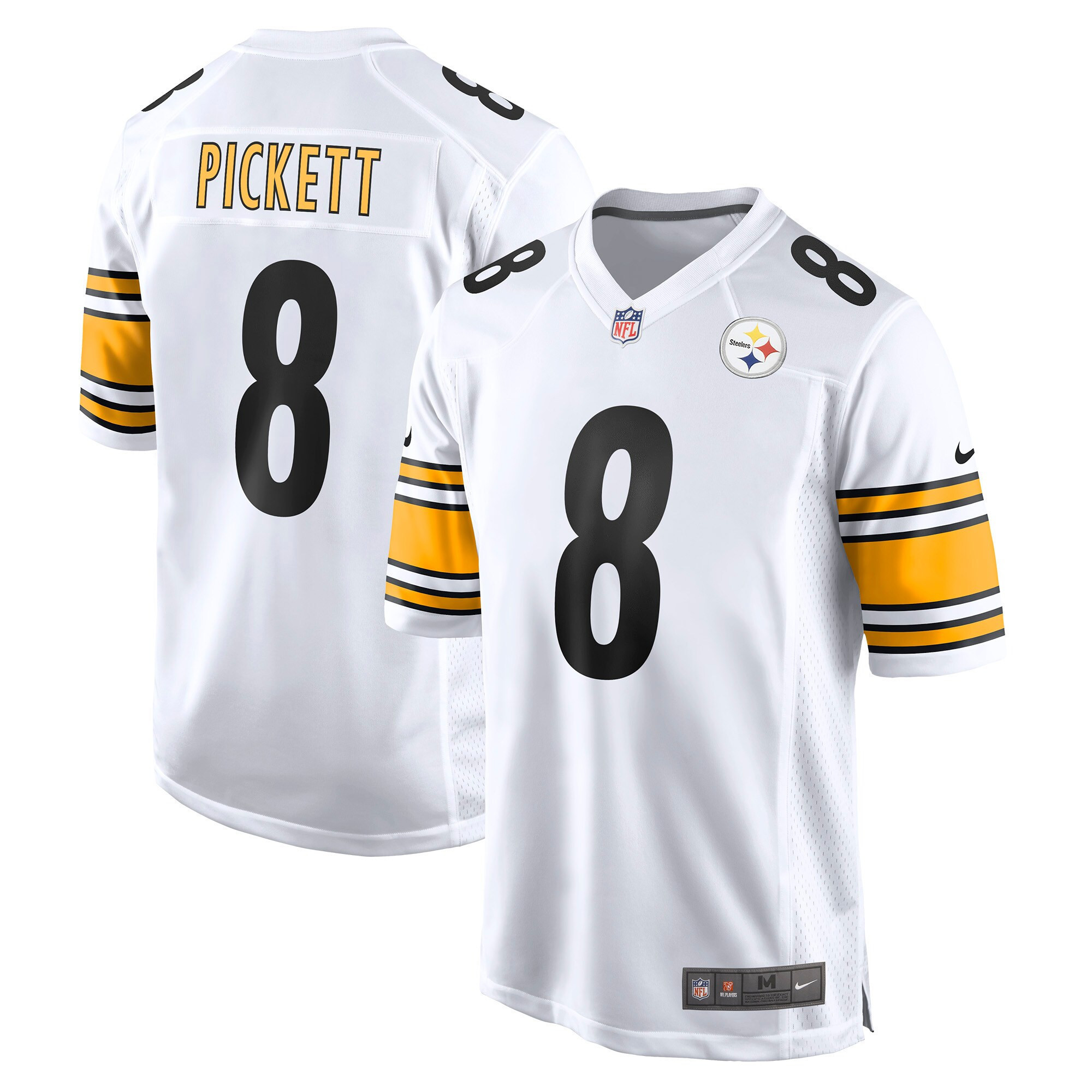 Men's Men's Pittsburgh Steelers Game - White - All Stitched Kenny Pickett Jersey - All Stitched