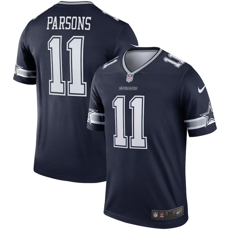 Men's Micah Parsons Dallas Cowboys Game Team - All Stitched Game Navy Jersey - All Stitched