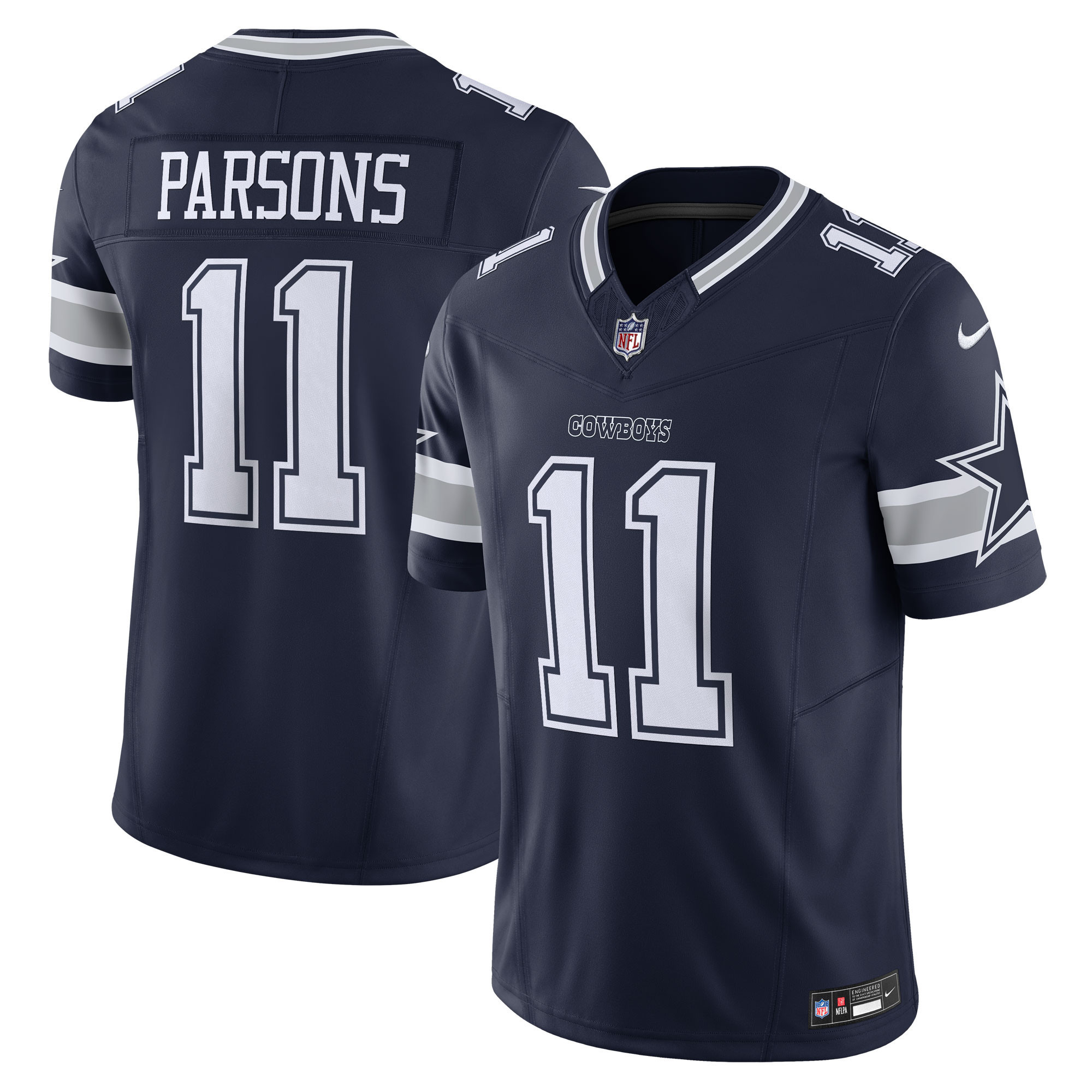 Men's Micah Parsons Dallas Cowboys Navy Jersey - All Stitched