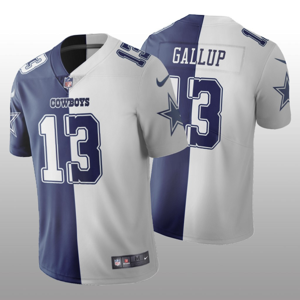 Men's Michael Gallup Dallas Cowboys Split Jersey - All Stitched
