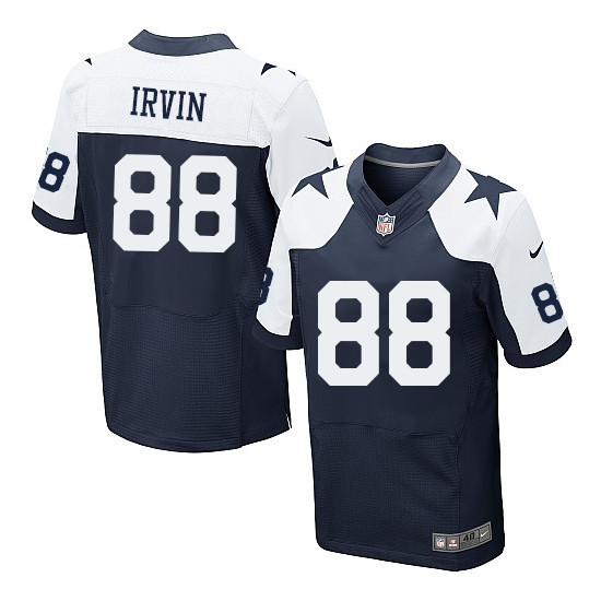 Men's Michael Irvin Dallas Cowboys Navy/White Jersey - All Stitched