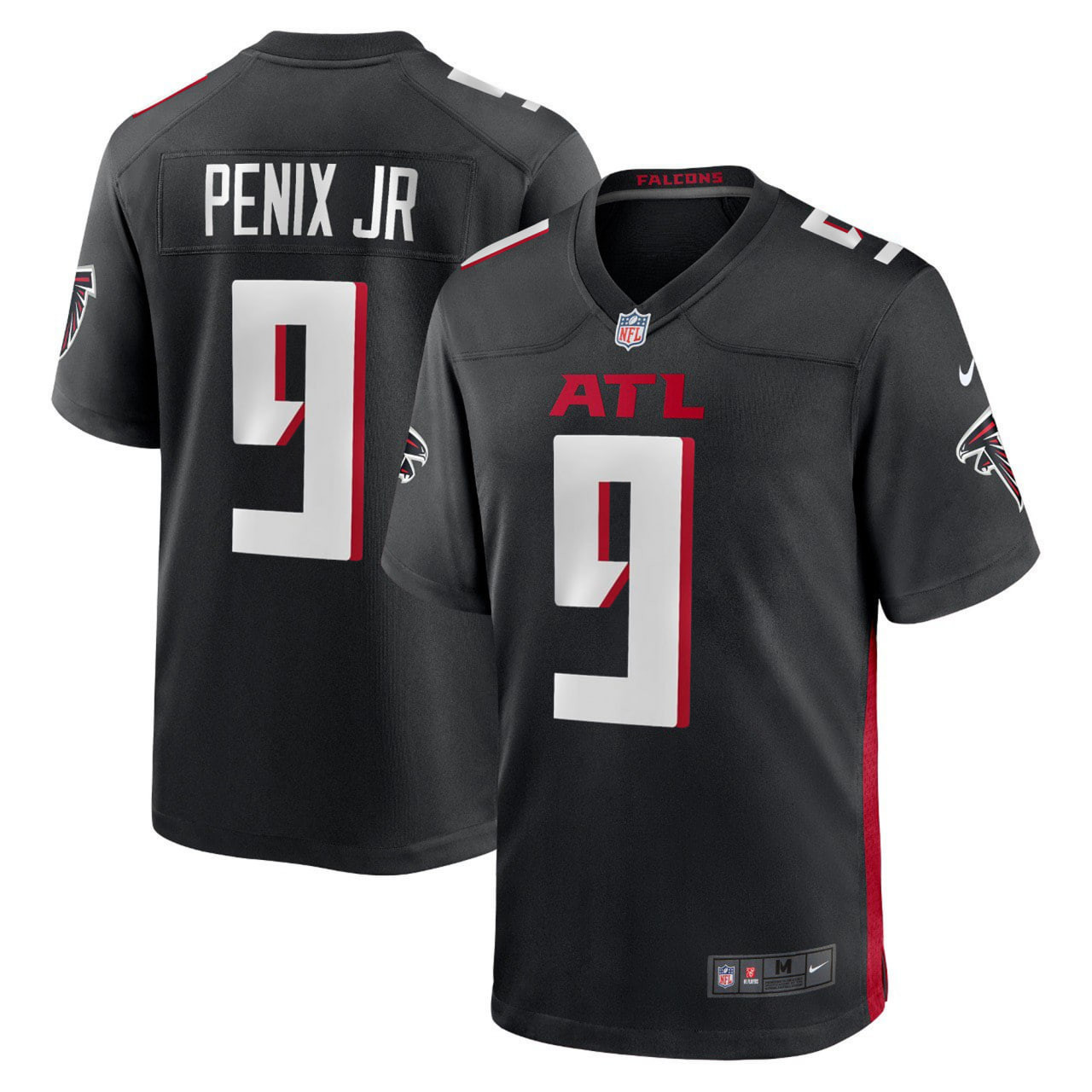 Men's Michael Penix Jr. Atlanta Falcons Black Game Michael Penix Jr. Jersey - All Stitched