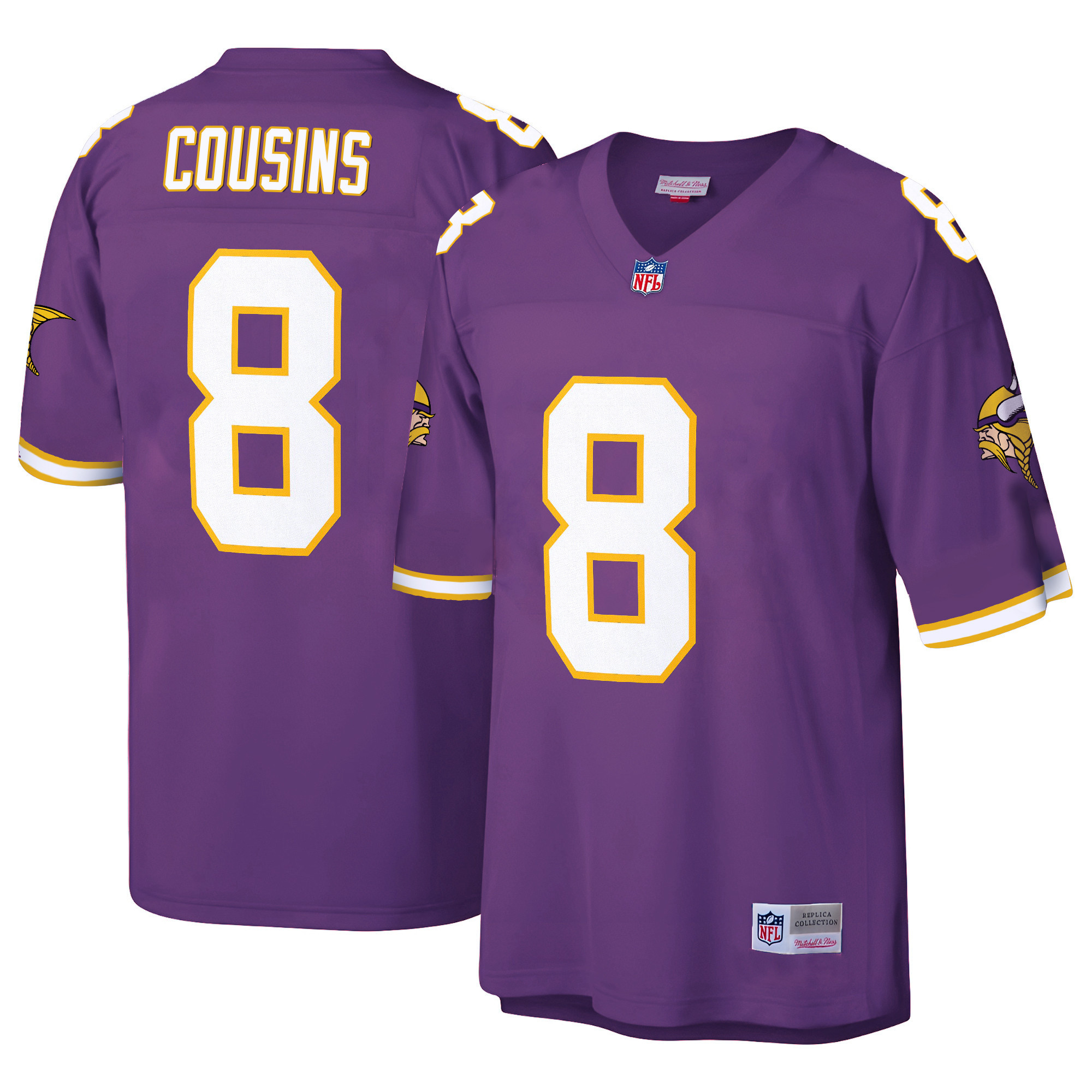 Men's Minnesota Vikings Big & Tall 1998 Retired Kirk Cousins Jersey - All Stitched