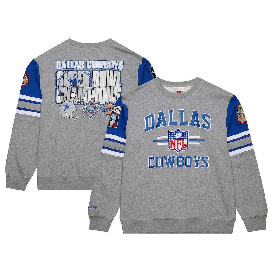 Men's Mitchell & Ness Dallas Cowboys Vintage Logo Fleece Sweatshirt