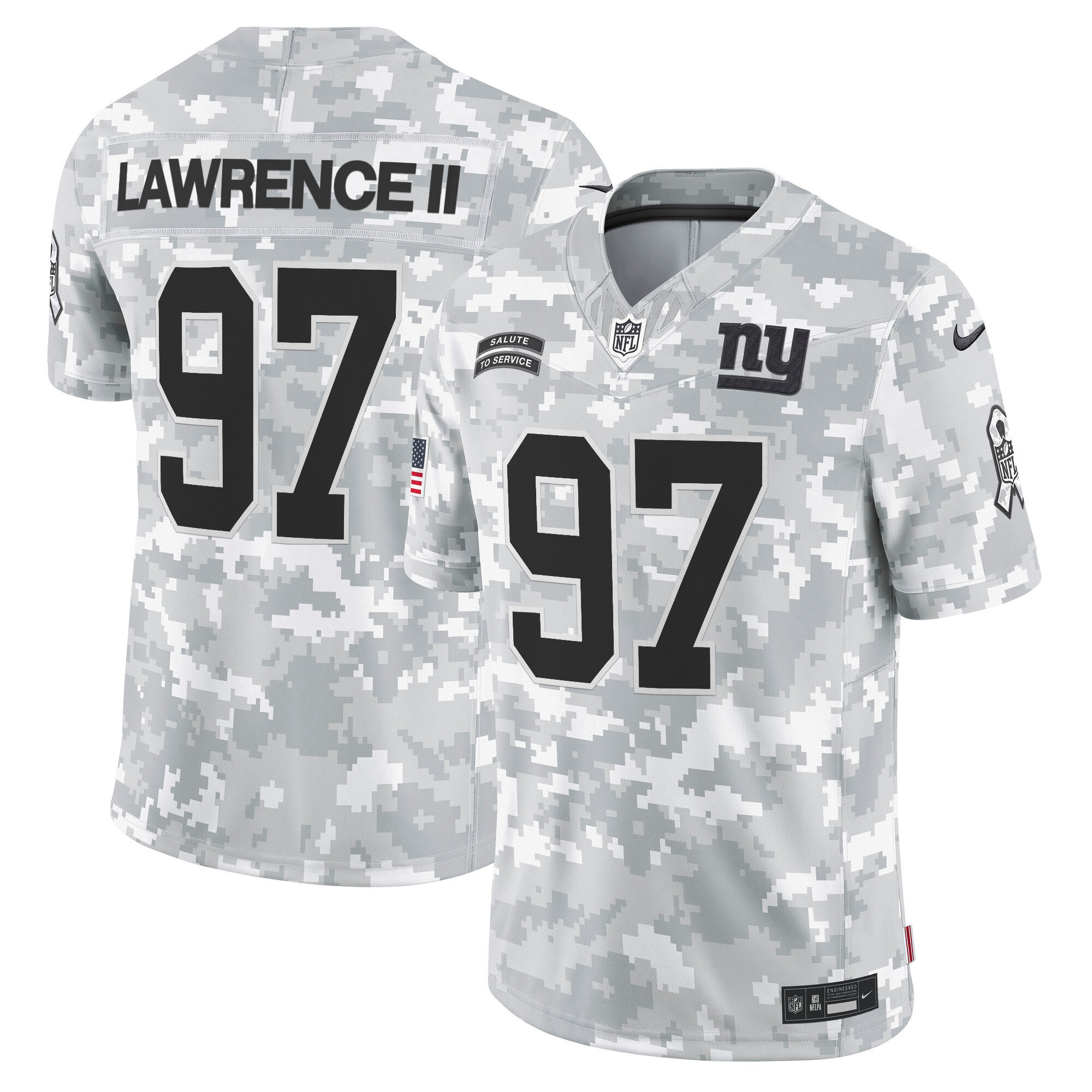 Men's New York Giants 2024 Salute to Service Vapor Limited Dexter Lawrence II Jersey - All Stitched