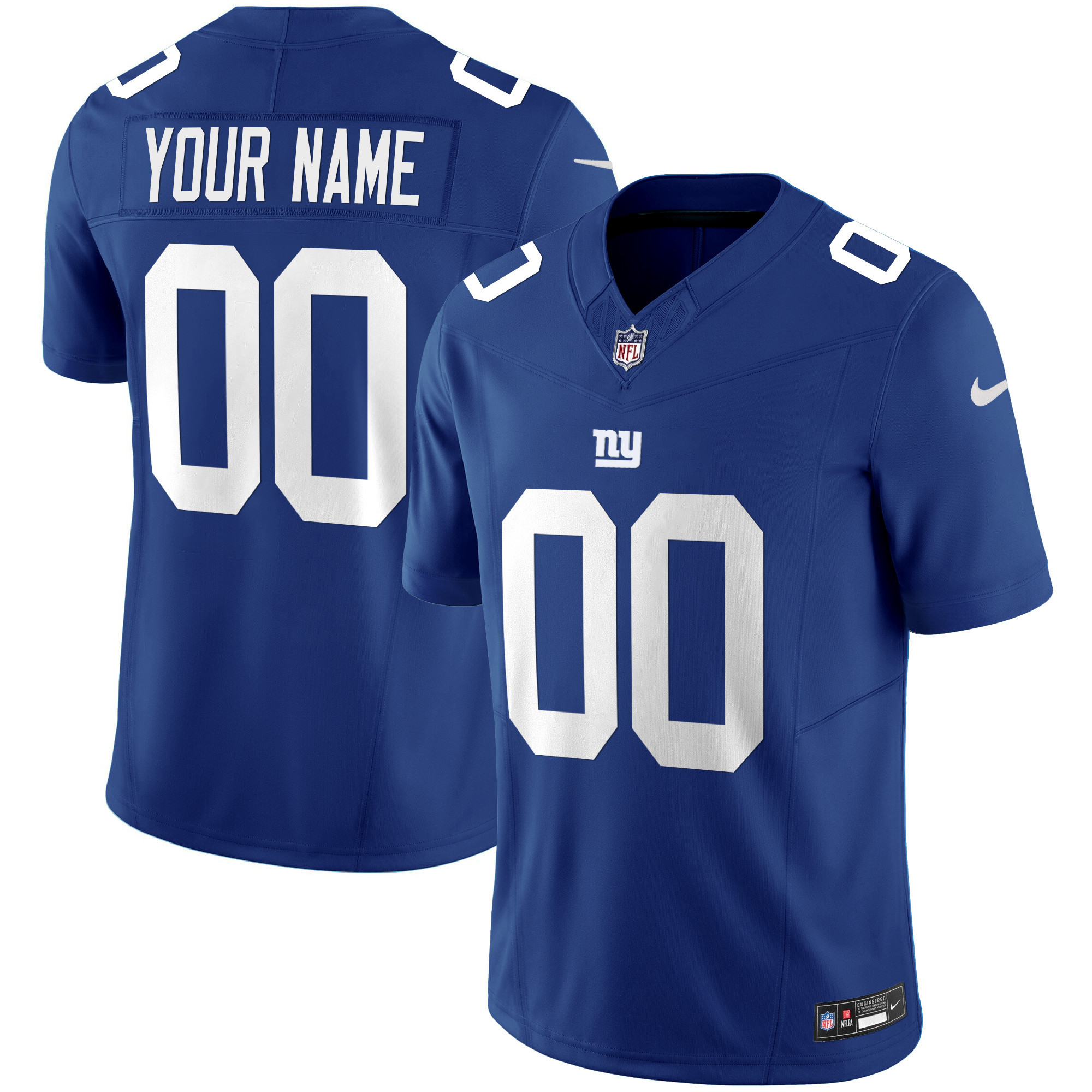 Men's New York Giants Vapor Limited Custom Royal Jersey - All Stitched