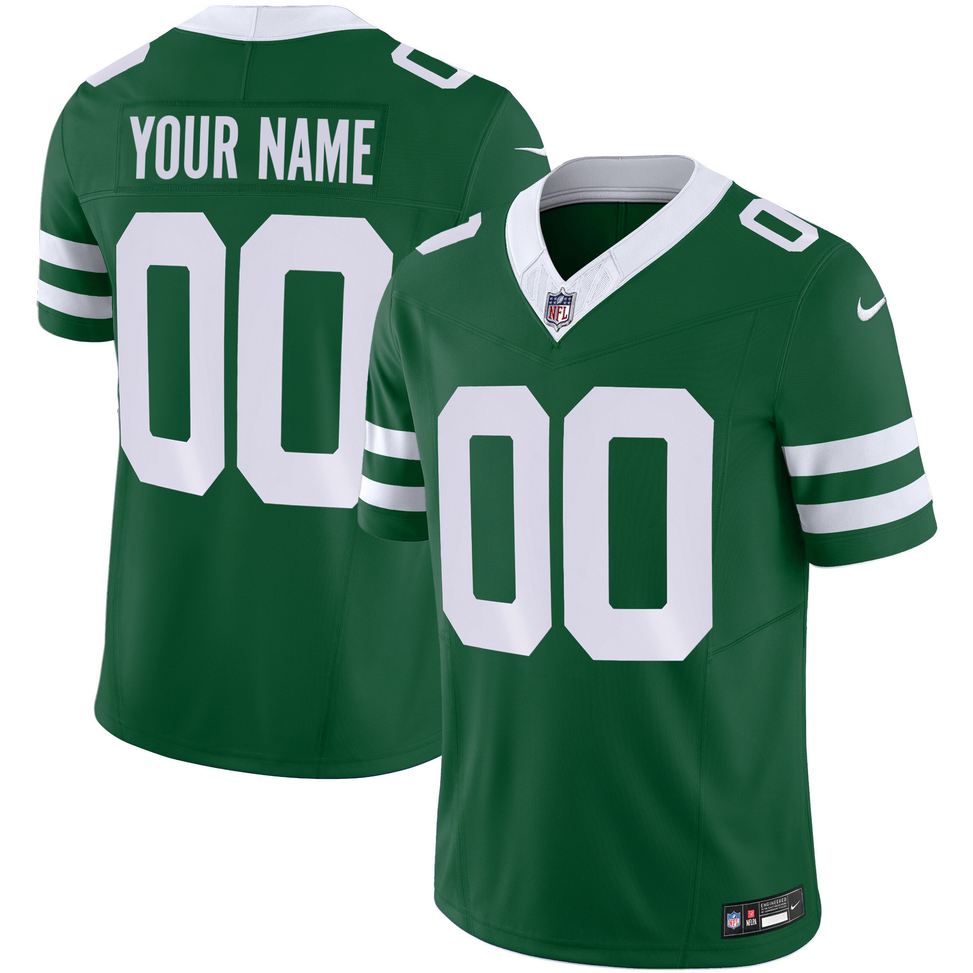 Men's New York Jets Legacy Limited Custom Green Jersey - All Stitched