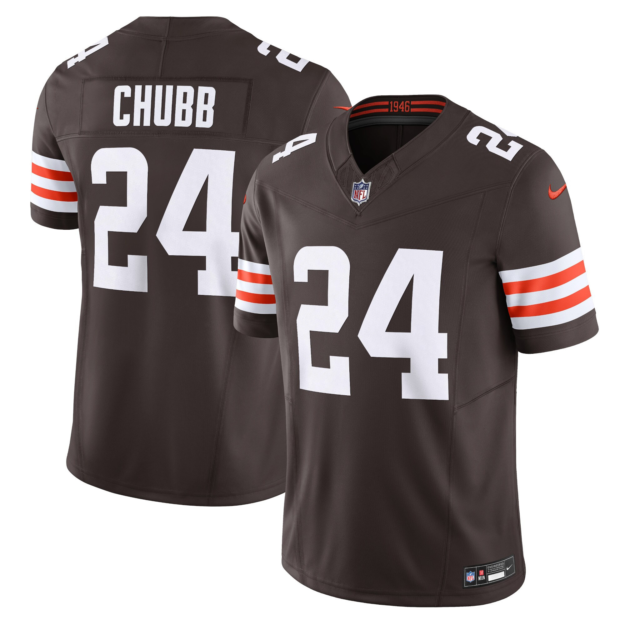 Men's Nick Chubb Cleveland Browns Vapor F.U.S.E. Limited Brown Jersey - All Stitched