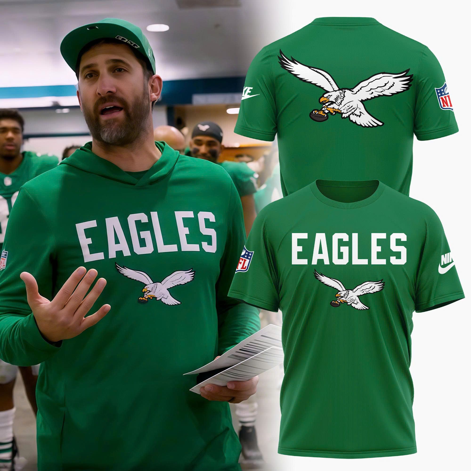 Men's Nike Kelly Green Eagles Big & Tall Dri-FIT T-Shirt