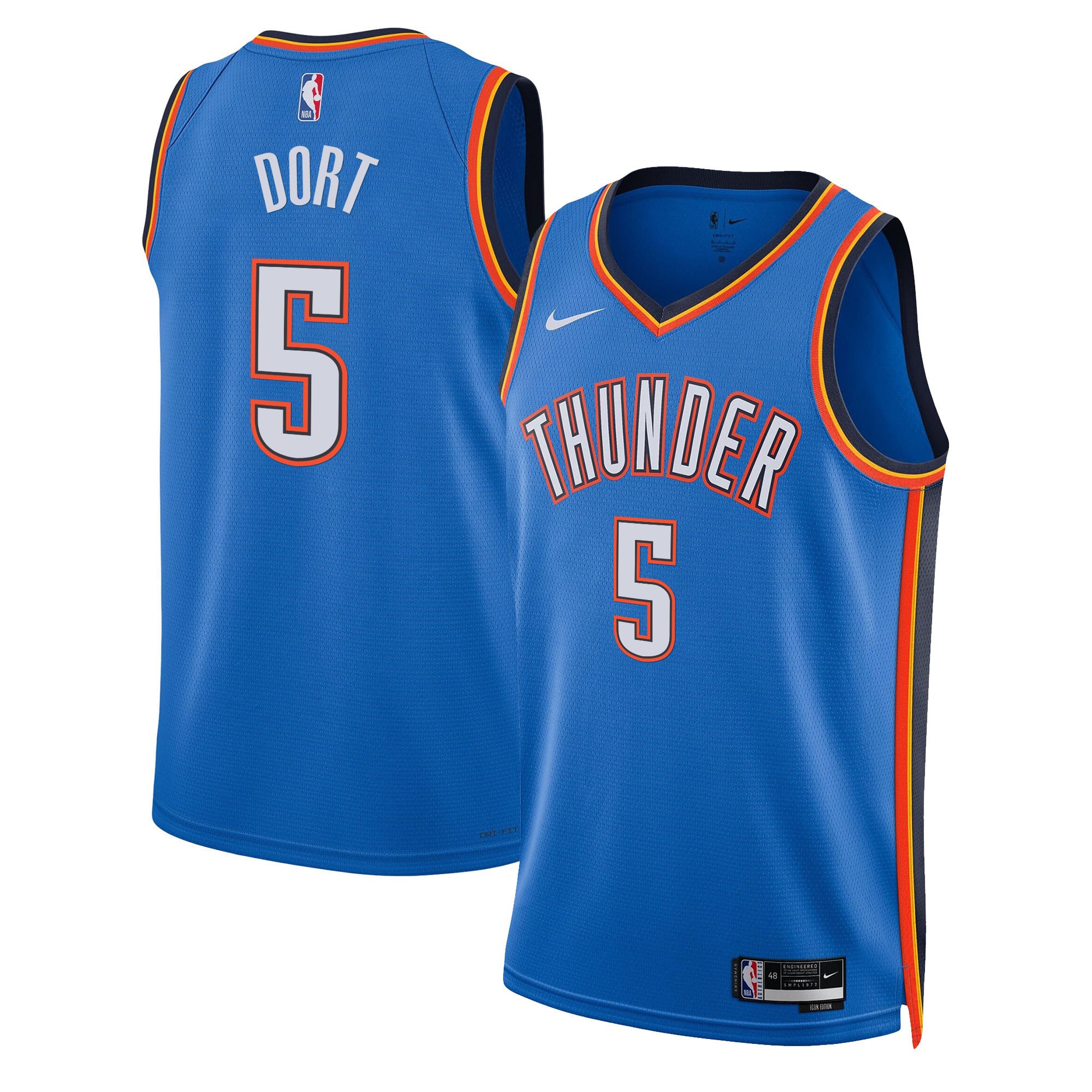 Men's Oklahoma City Thunder Swingman Jersey - All Stitched - Image 17